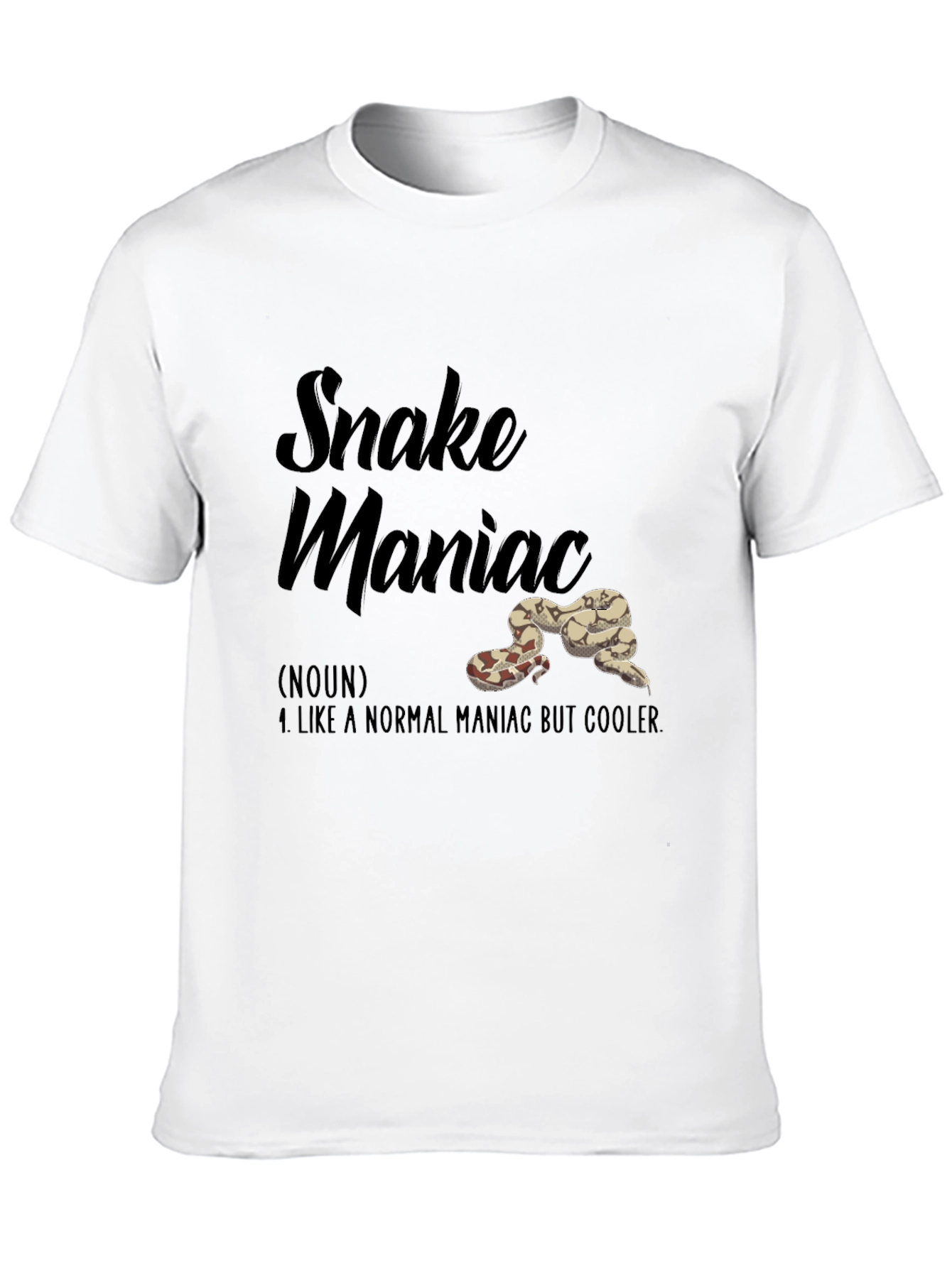 Snake Maniac Graphic Tee - Unique Reptile Lovers Gift