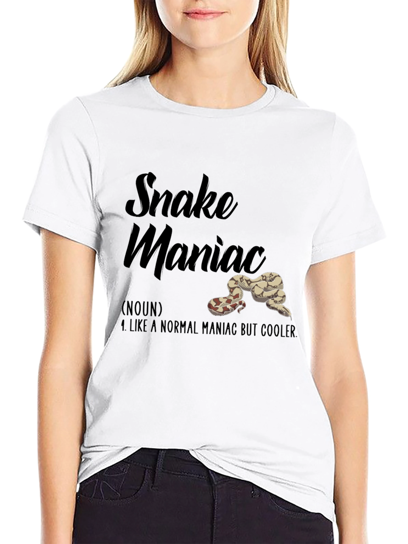 Snake Maniac Graphic Tee - Unique Reptile Lovers Gift