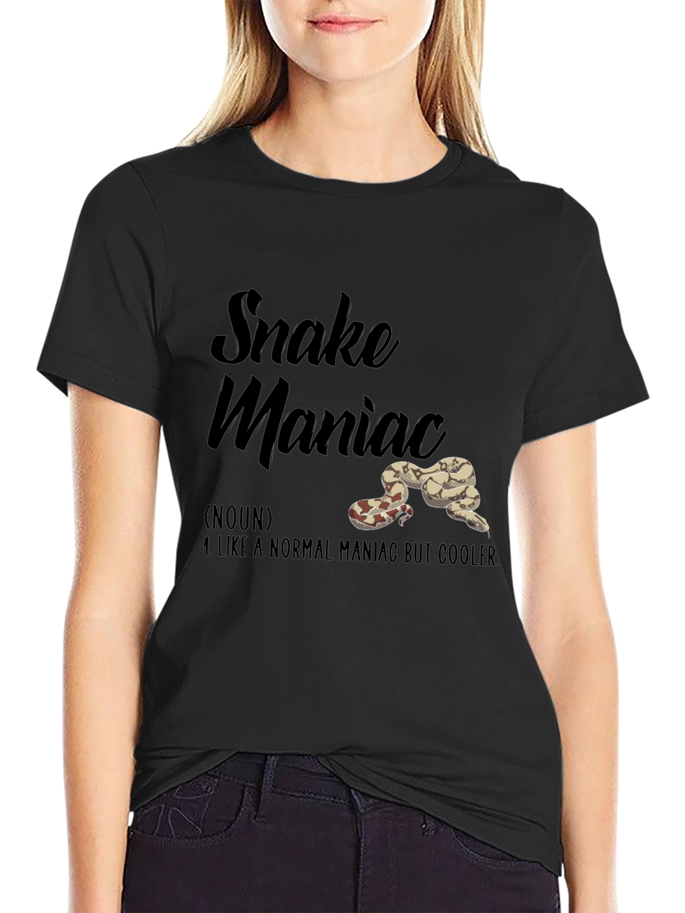 Snake Maniac Graphic Tee - Unique Reptile Lovers Gift