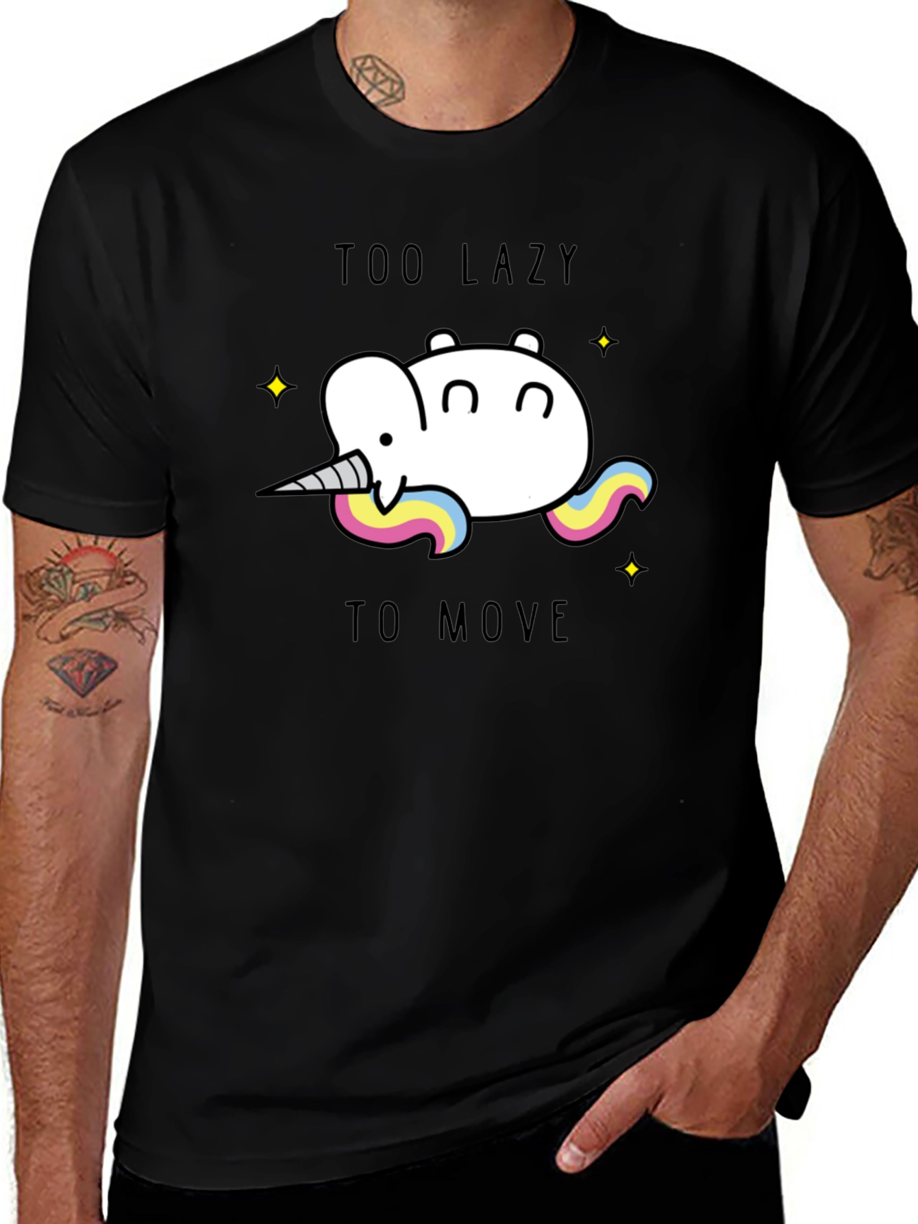Too Lazy to Move Graphic Tee