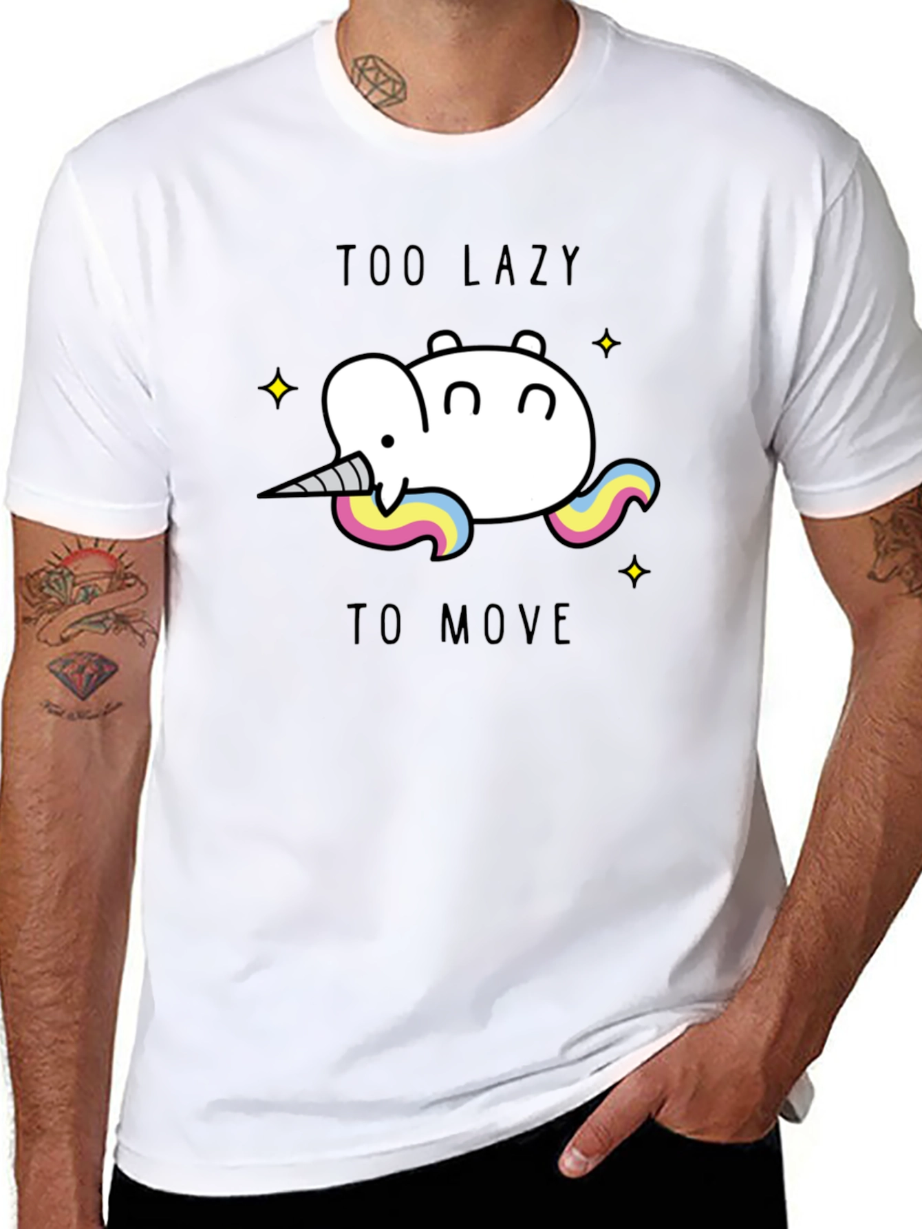 Too Lazy to Move Graphic Tee