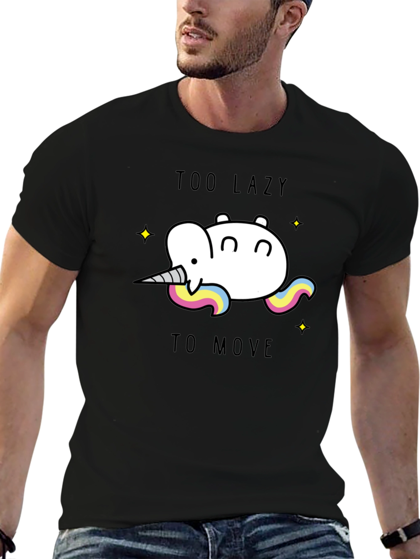 Too Lazy to Move Graphic Tee