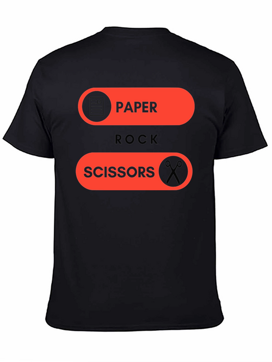Paper Rock Scissors Graphic Tee - Fun Casual Wear
