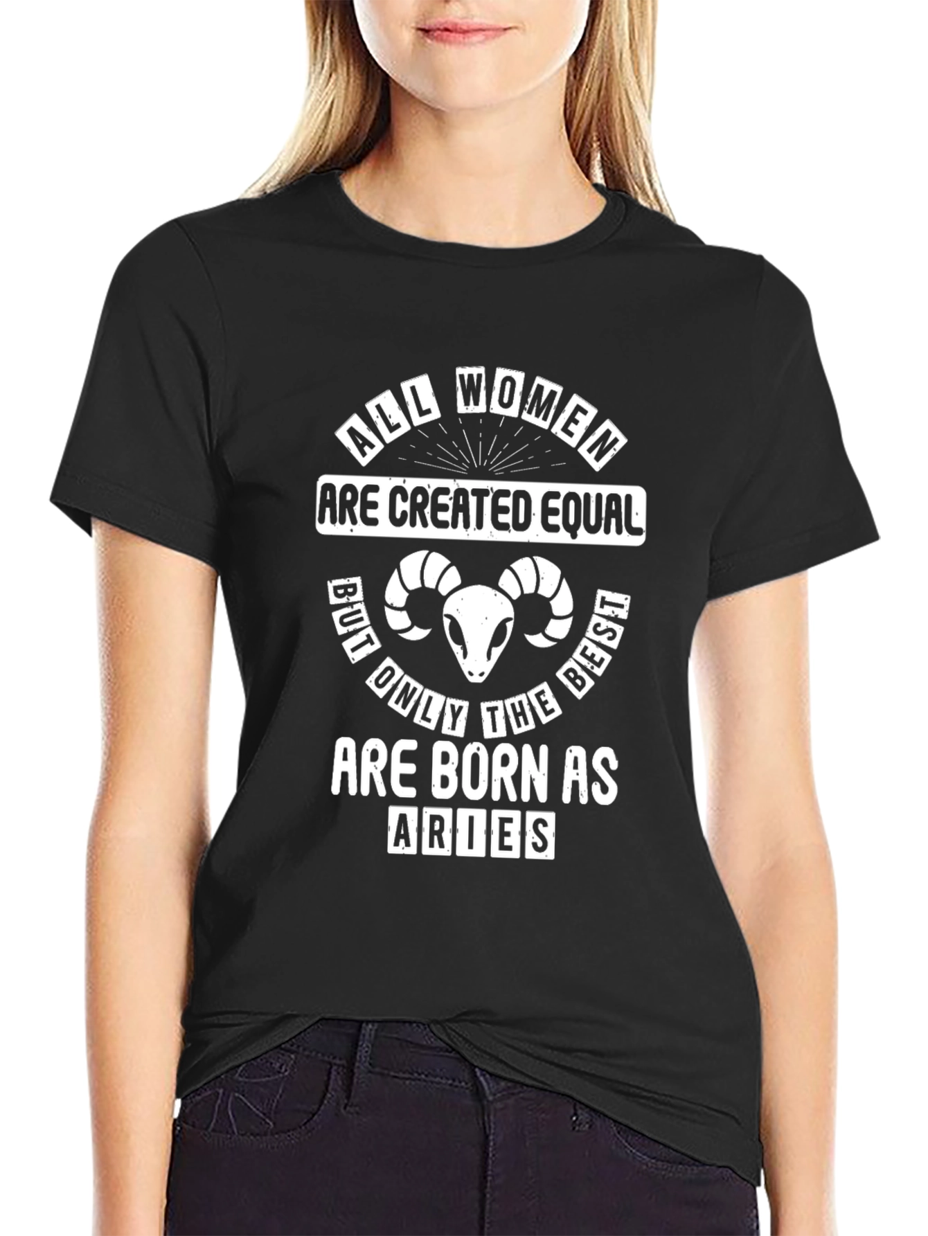 Aries Zodiac Womens Graphic Tee