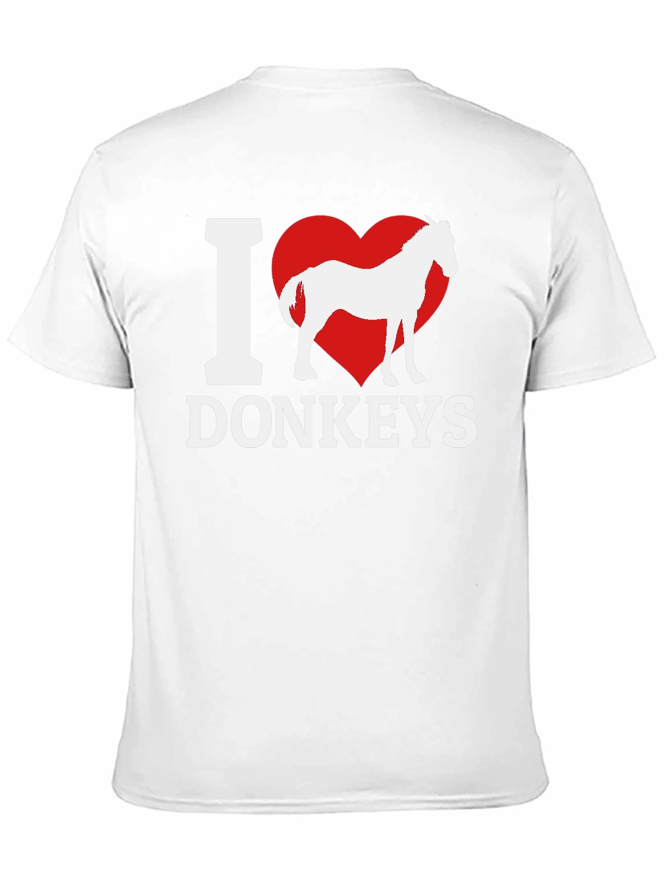 I Heart Donkeys Graphic Tee - Black Unisex Shirt