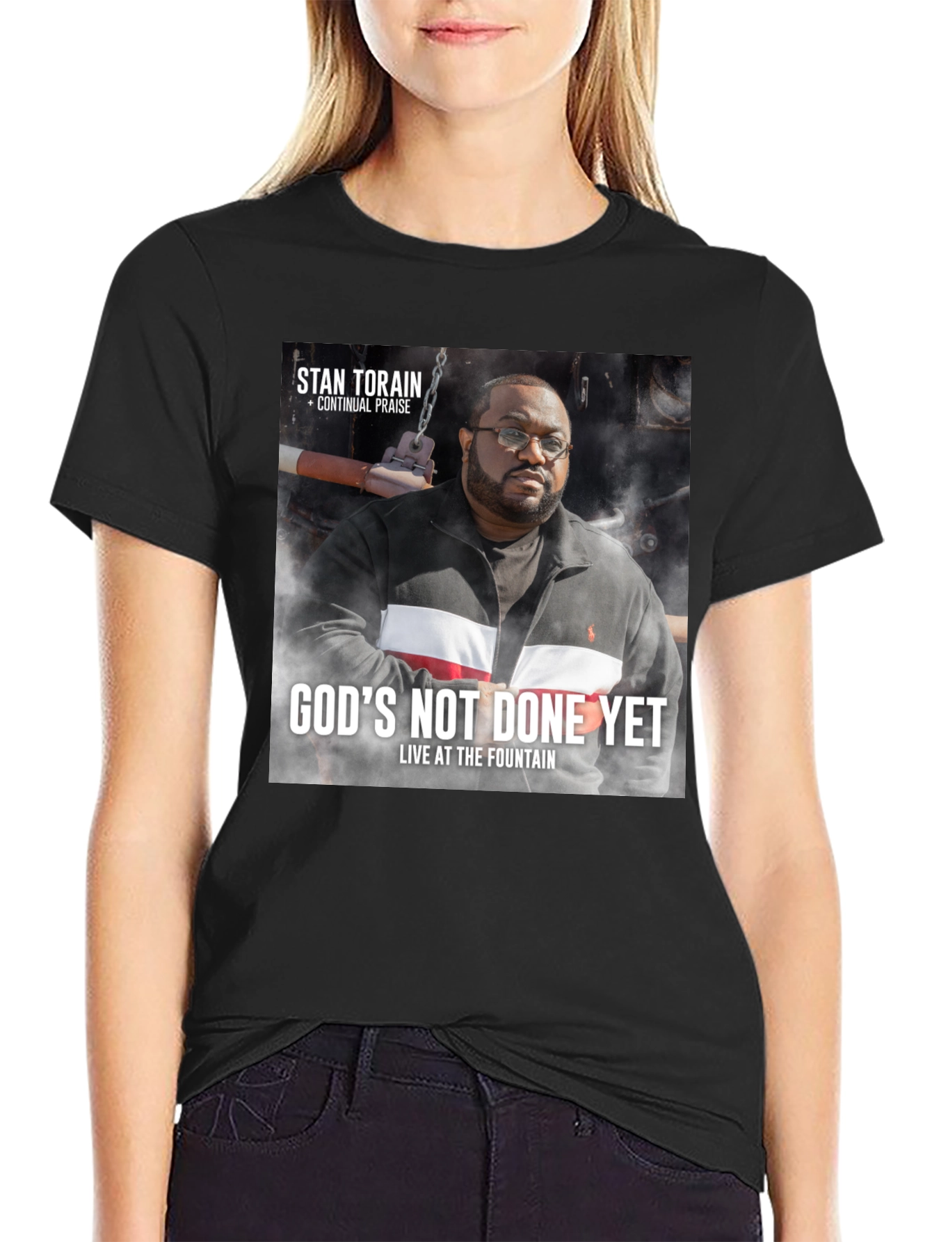 Stan Torain Gods Not Done Yet Black T-Shirt