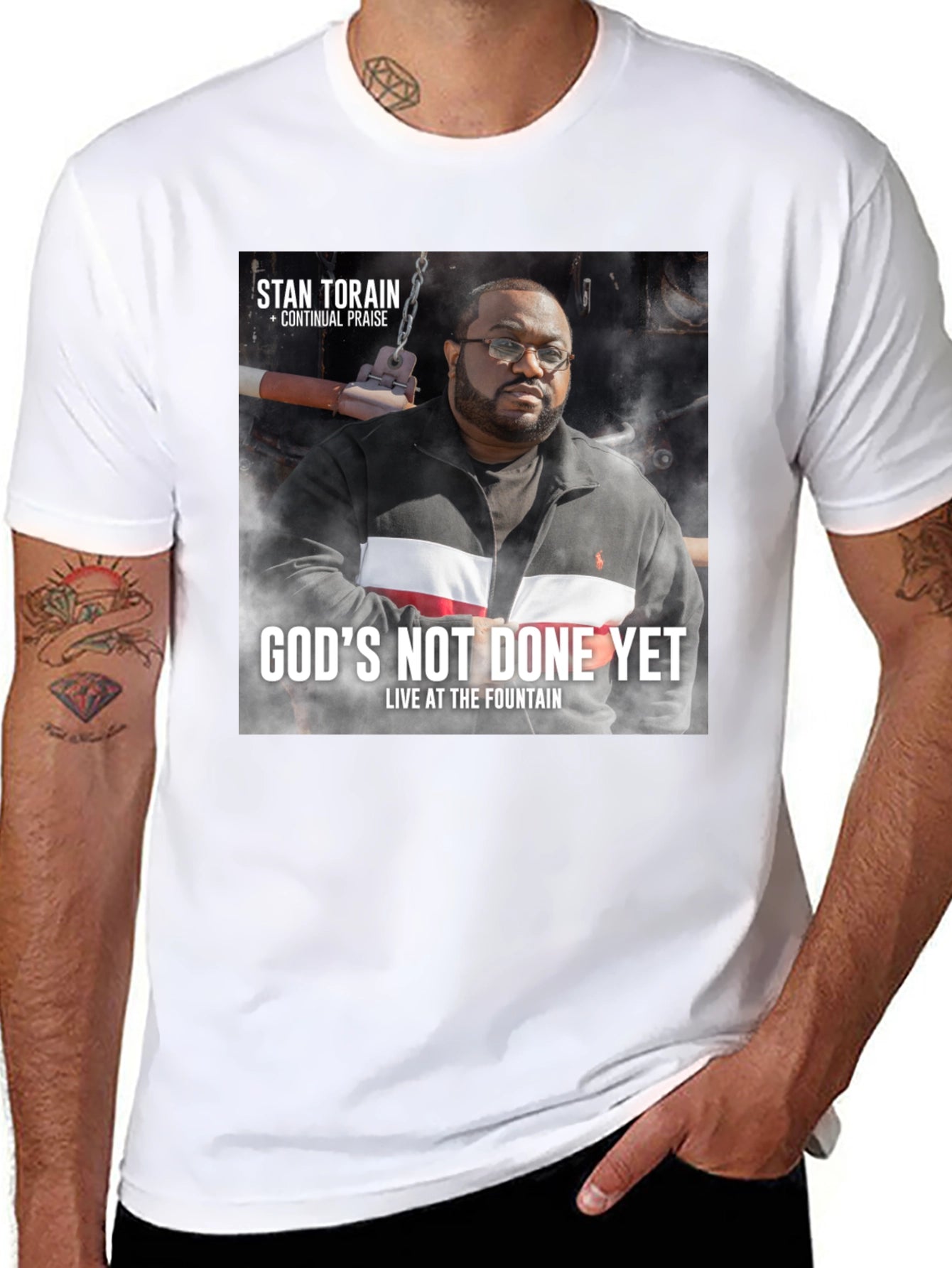 Stan Torain Gods Not Done Yet Black T-Shirt