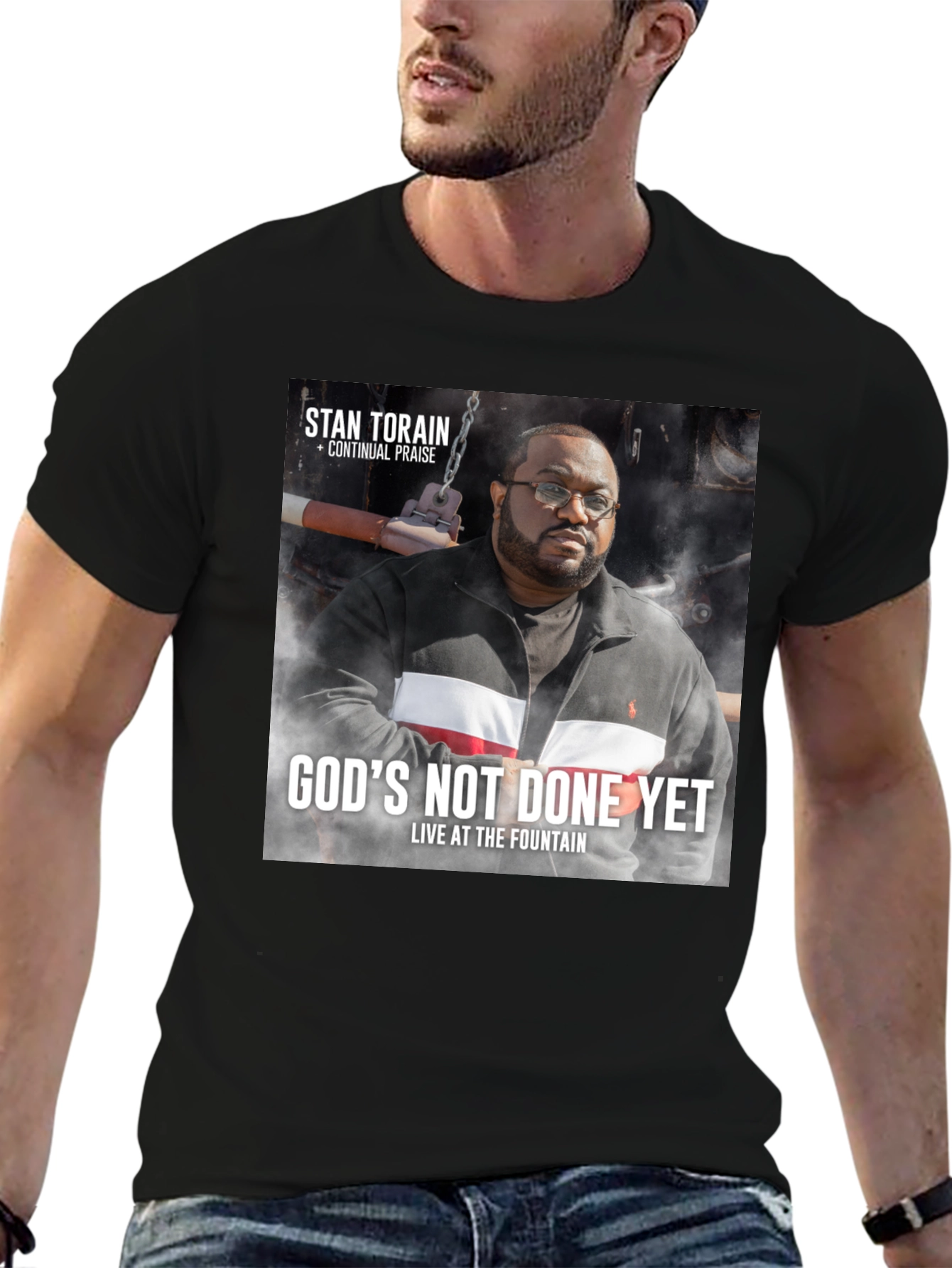 Stan Torain Gods Not Done Yet Black T-Shirt