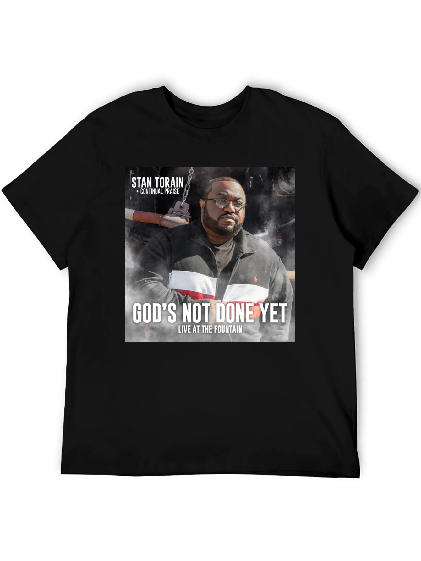 Stan Torain Gods Not Done Yet Black T-Shirt