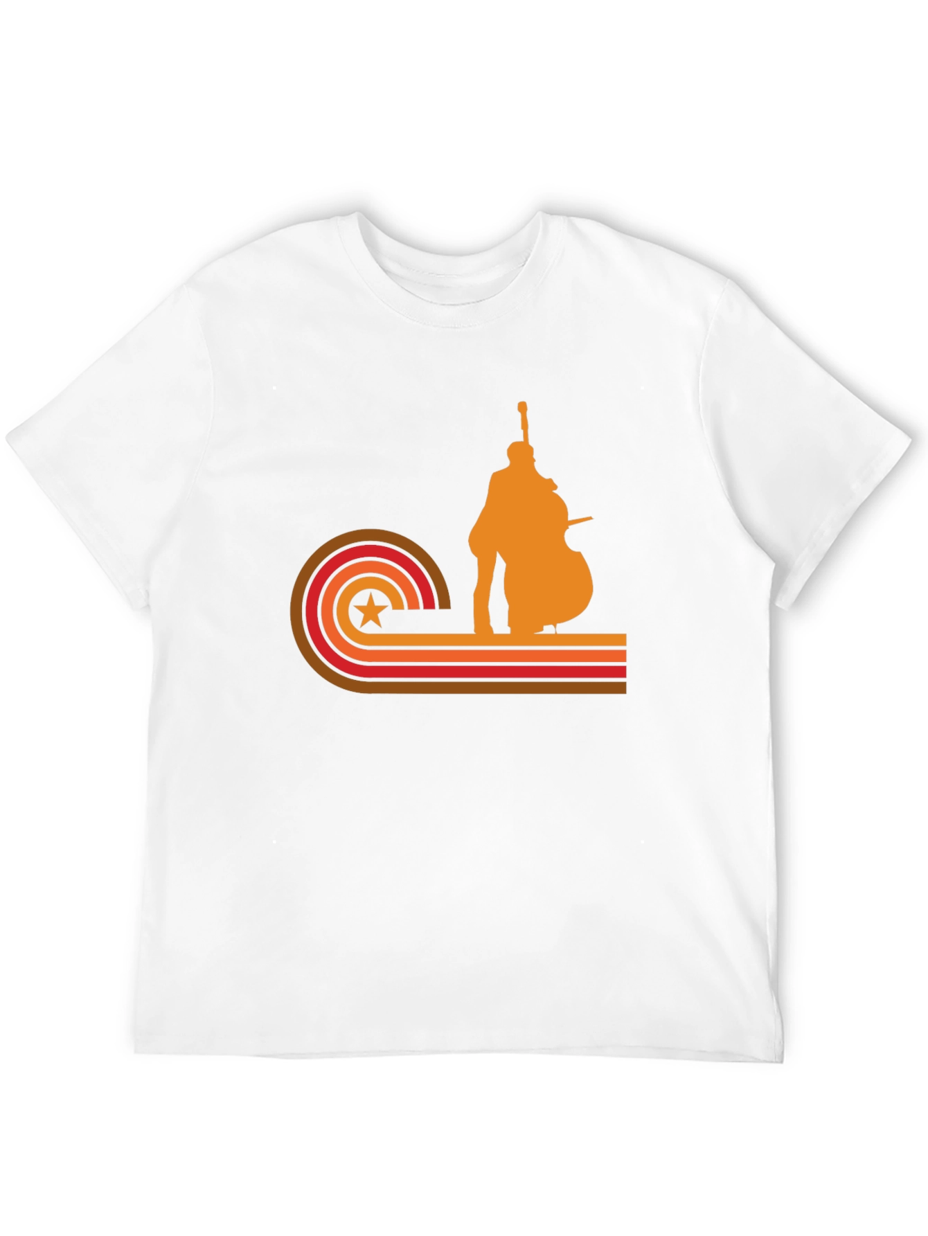Retro Bass Player Graphic T-Shirt