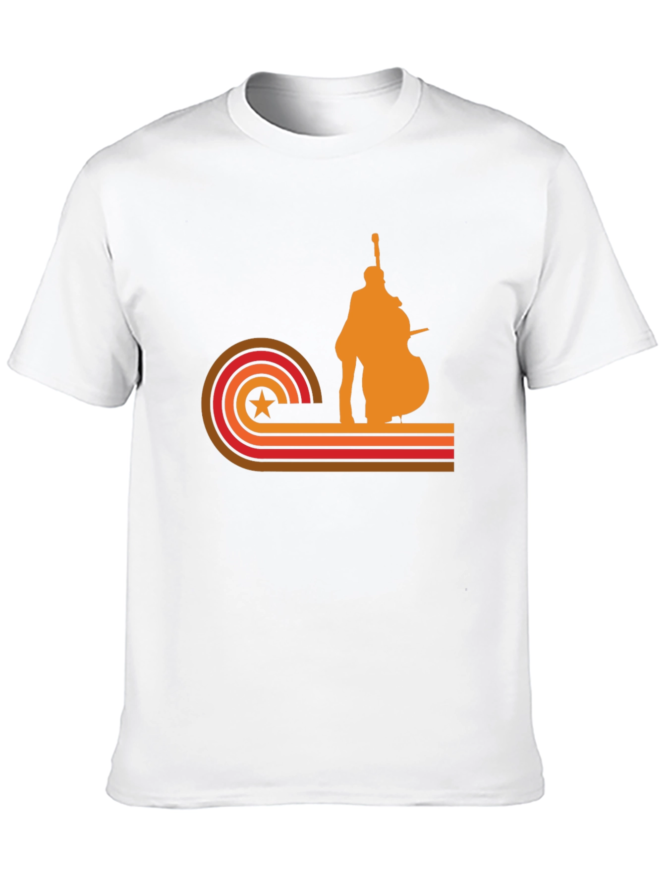 Retro Bass Player Graphic T-Shirt