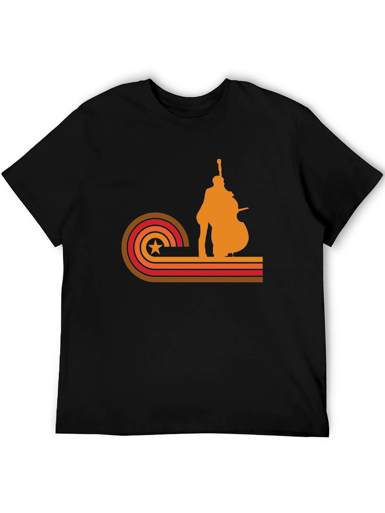 Retro Bass Player Graphic T-Shirt