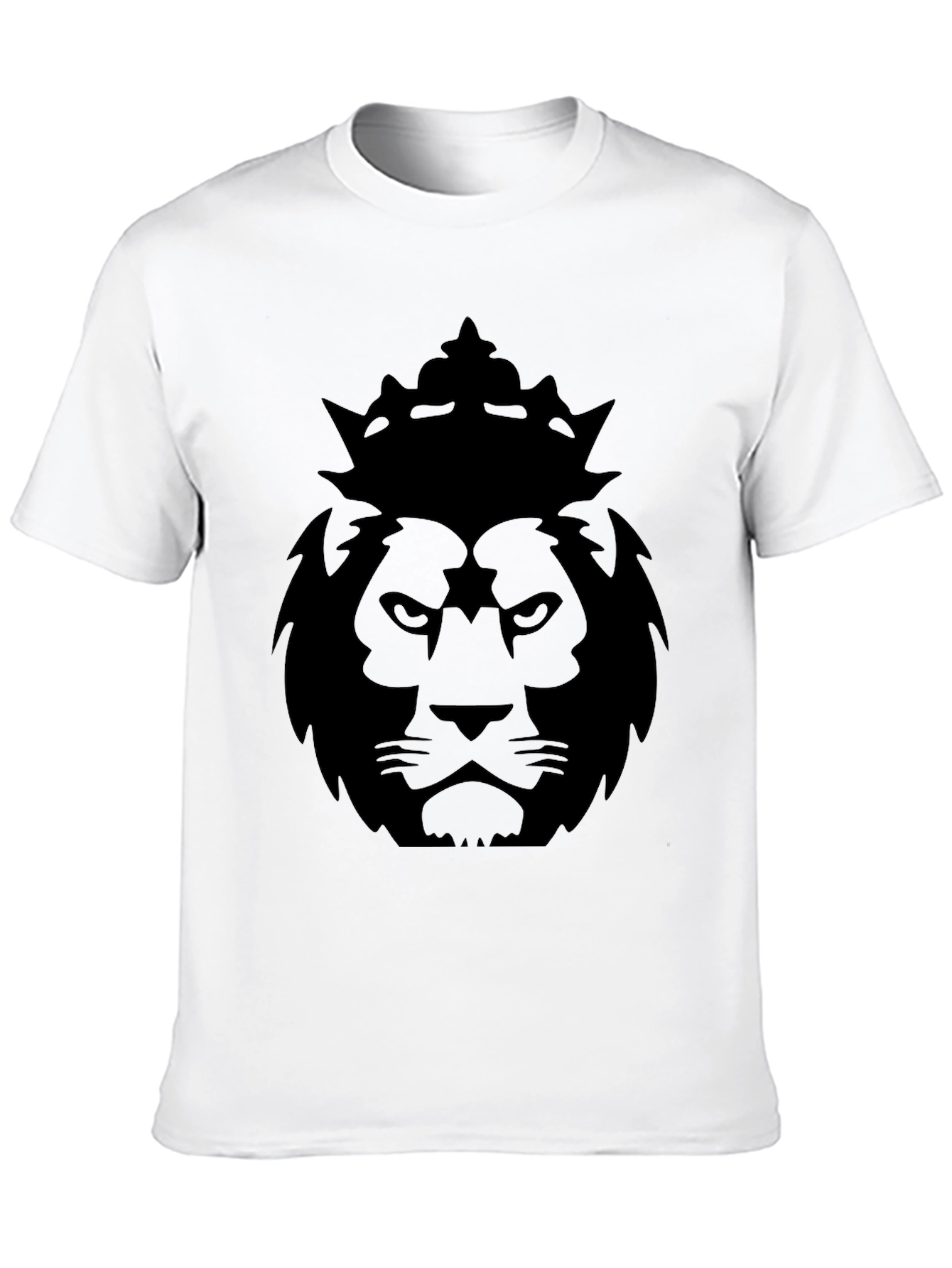 King Lion Graphic Tee - Black Cotton Blend
