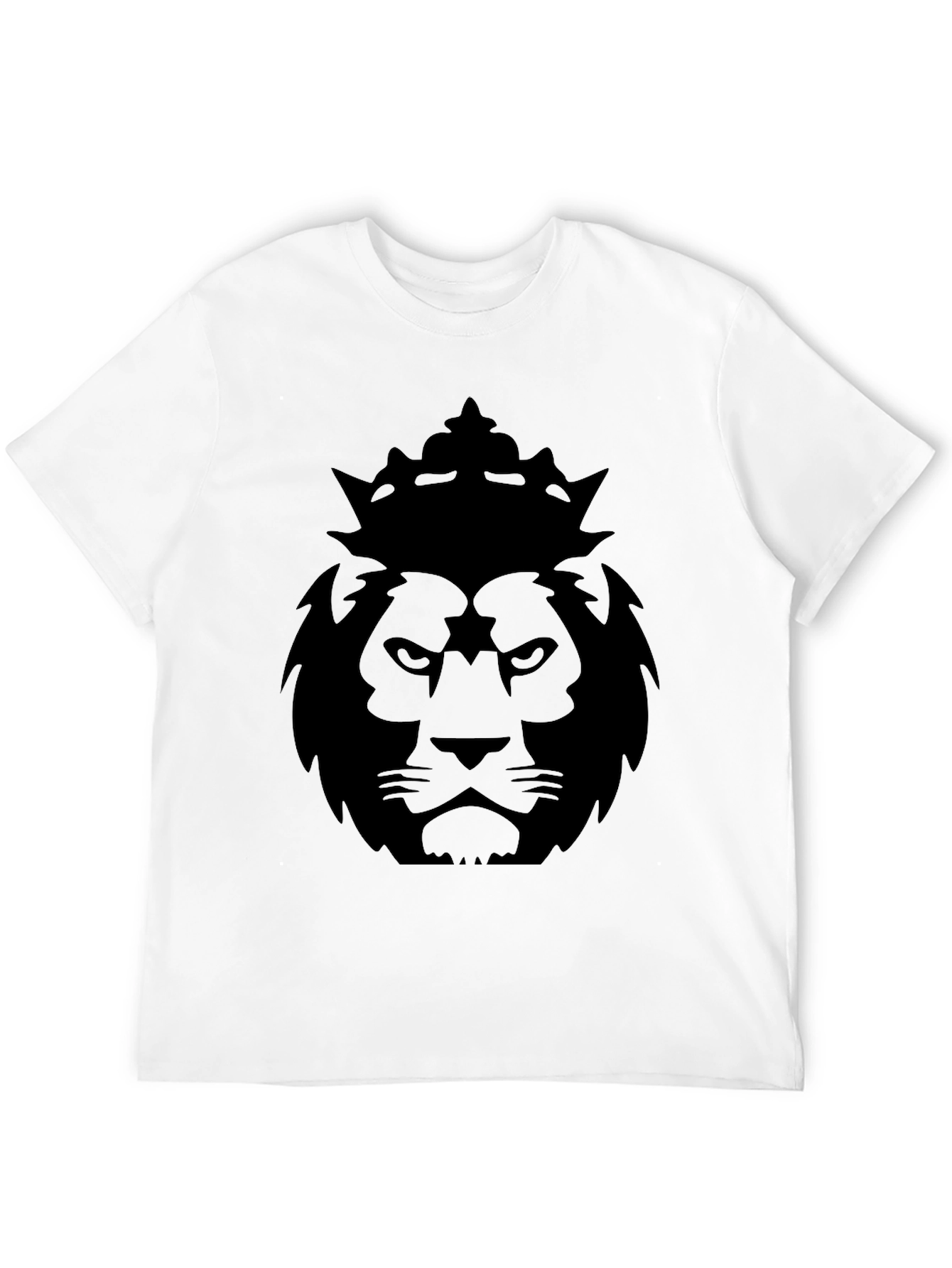 King Lion Graphic Tee - Black Cotton Blend