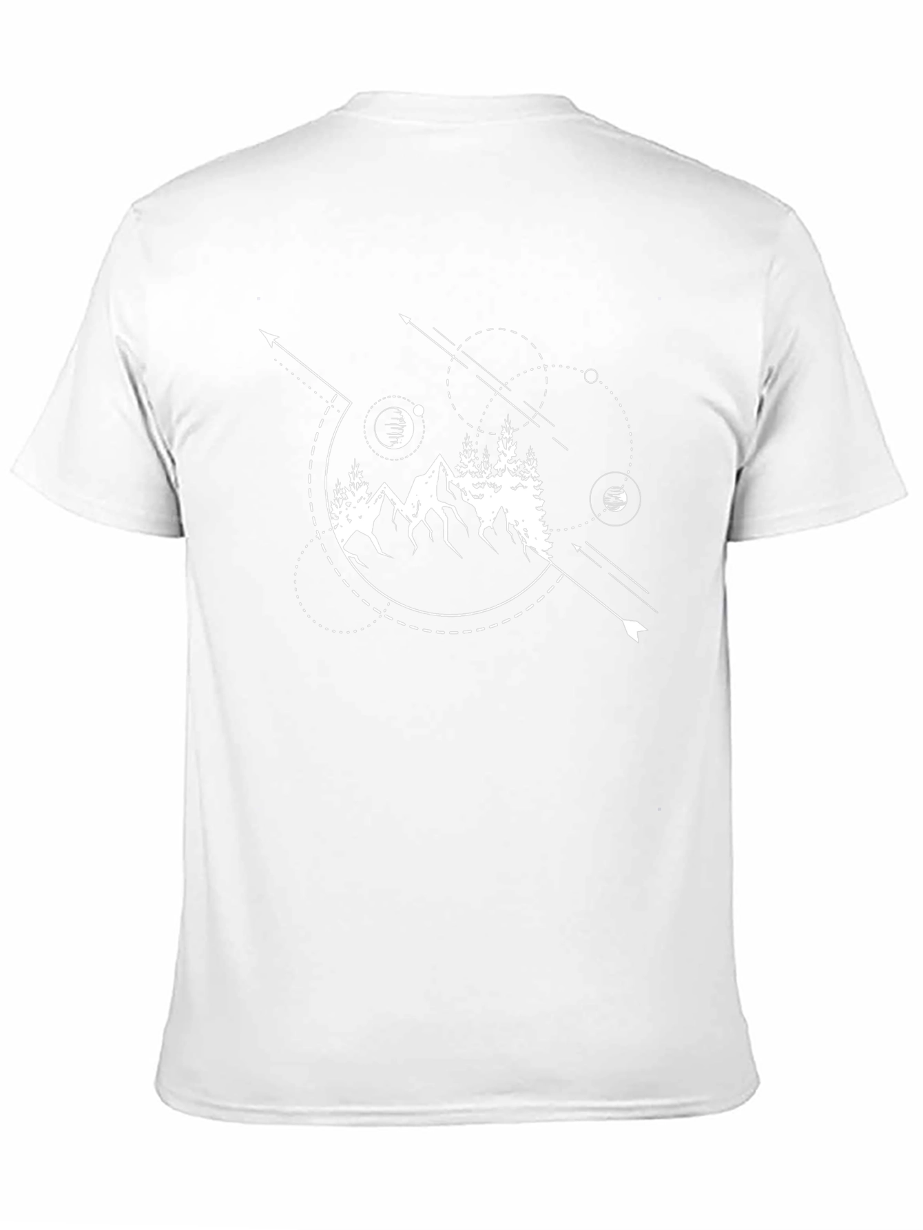 Geometric Mountain Graphic T-Shirt