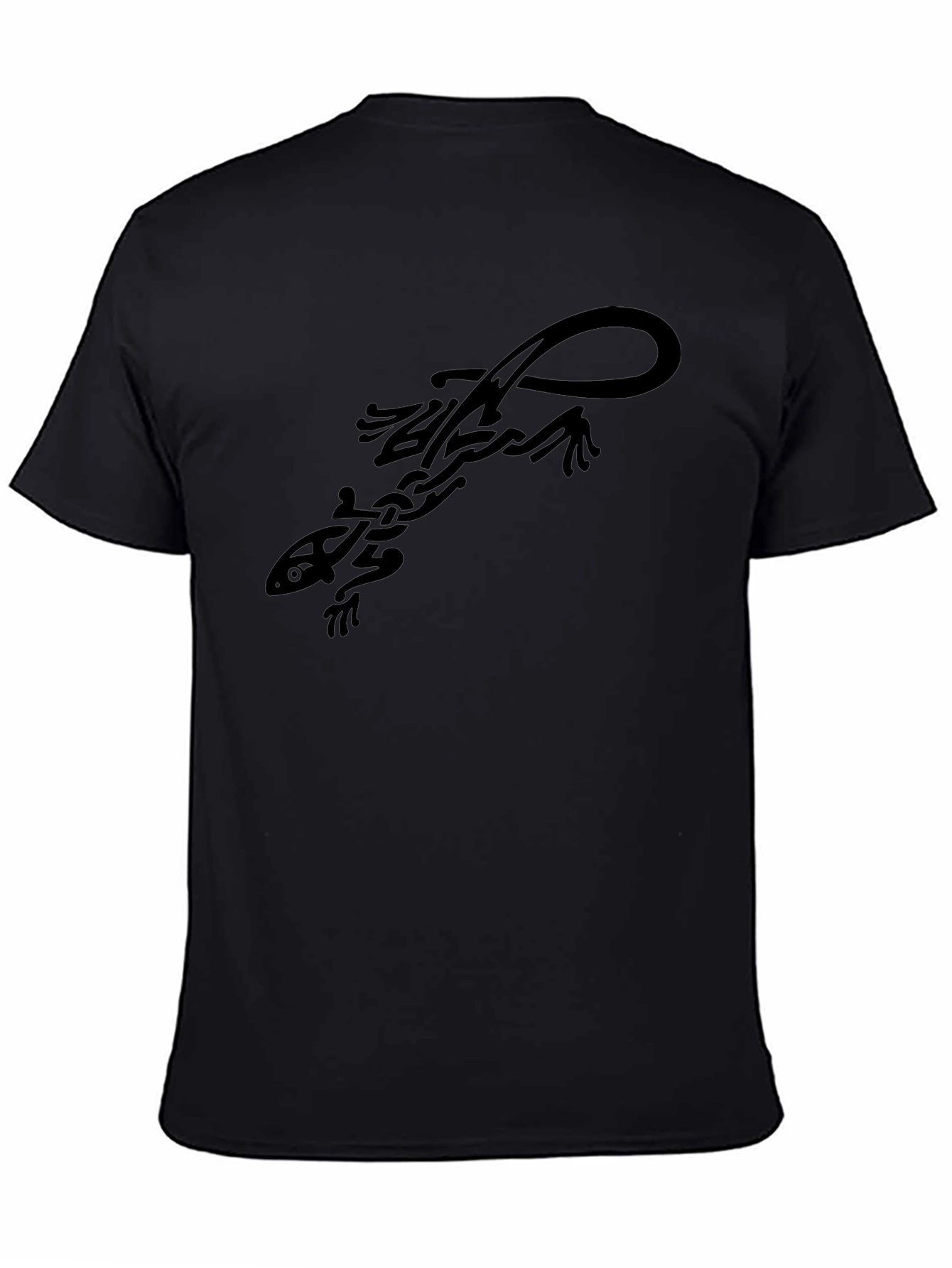 Tribal Lizard Graphic Tee - Cool Casual Style
