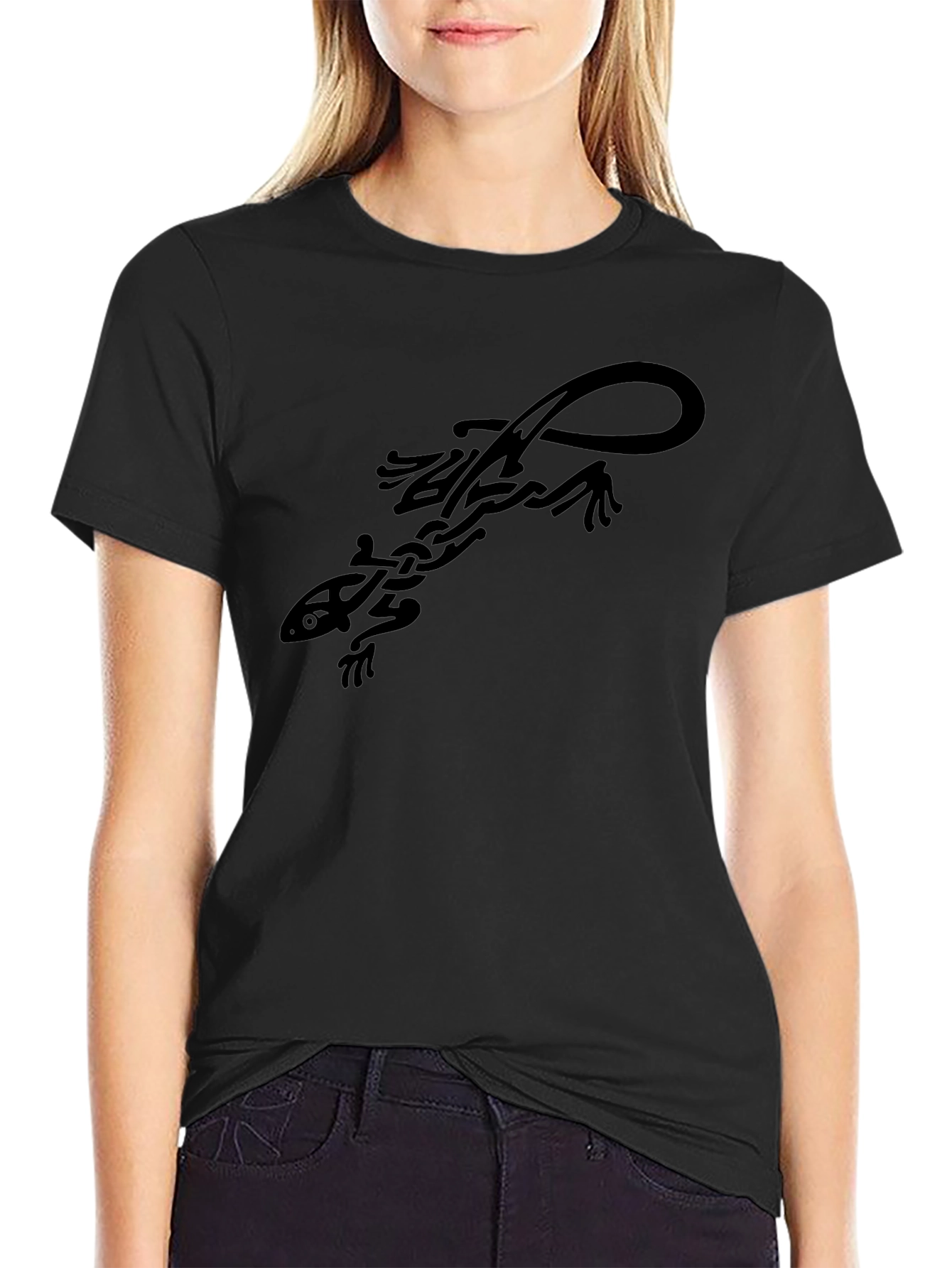 Tribal Lizard Graphic Tee - Cool Casual Style