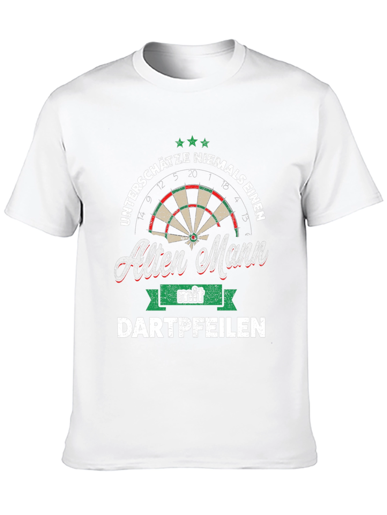 Darts Old Man Graphic Tee - Never Underestimate