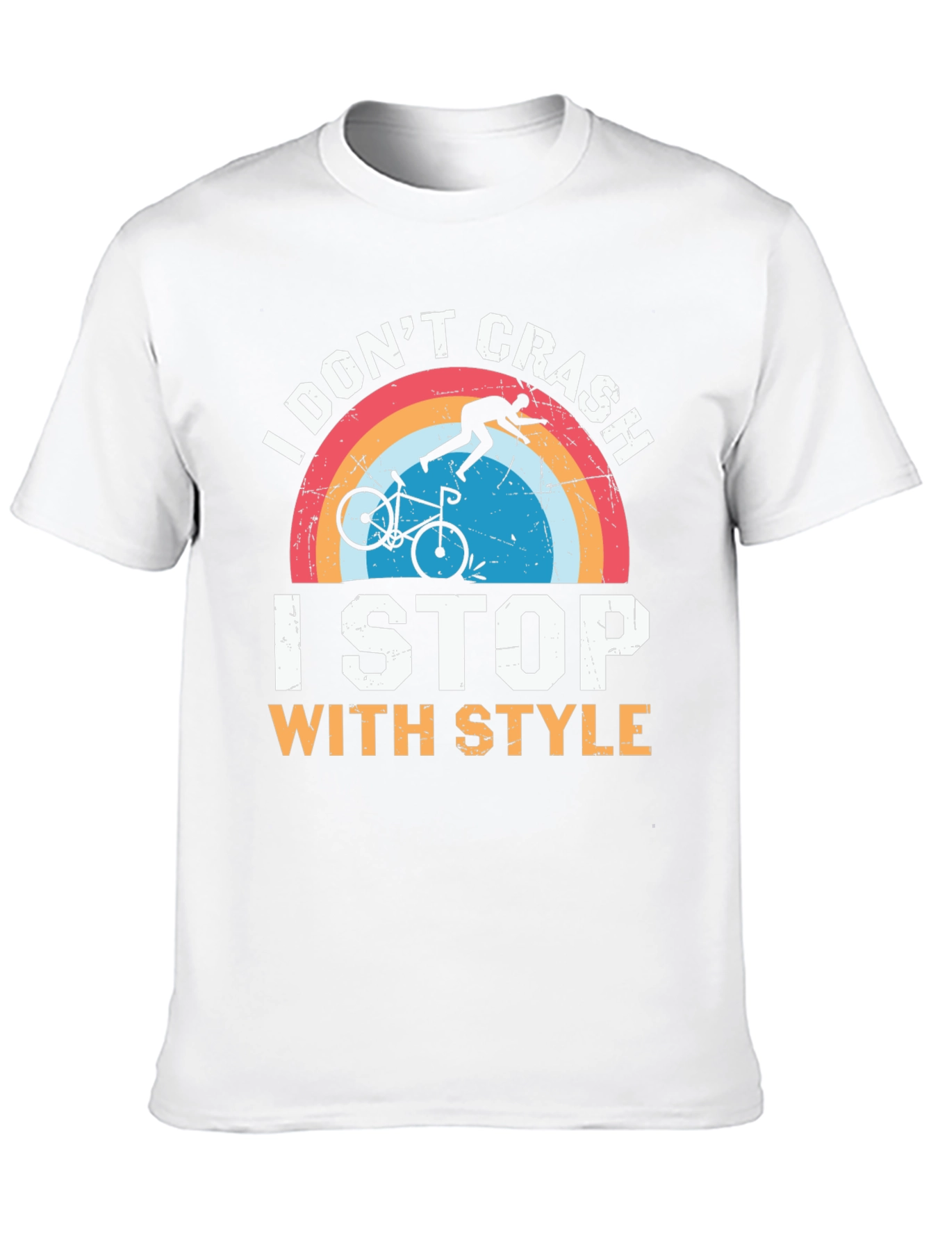 I Dont Crash I Stop With Style Black T-Shirt