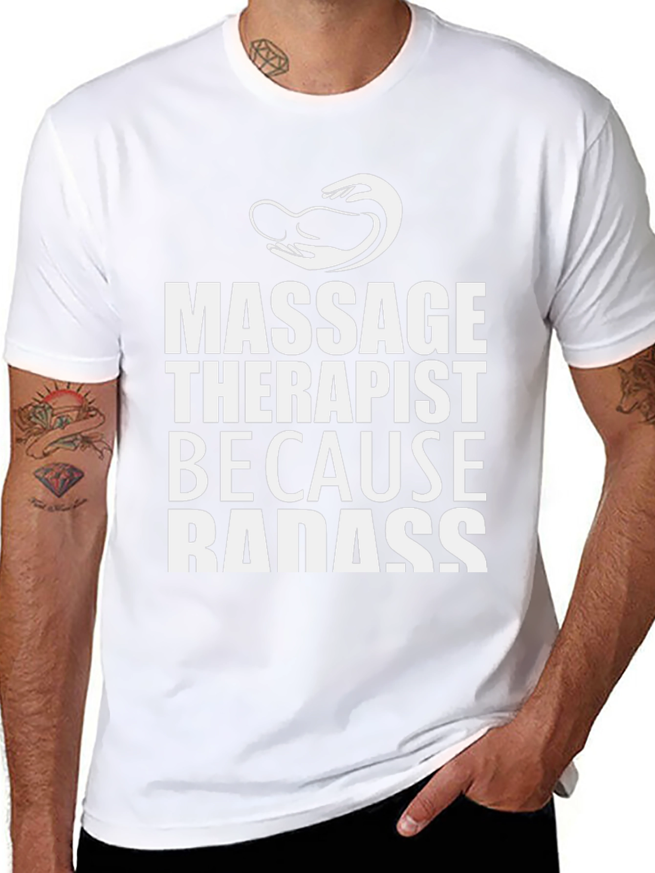 Massage Therapist Badass Graphic T-Shirt