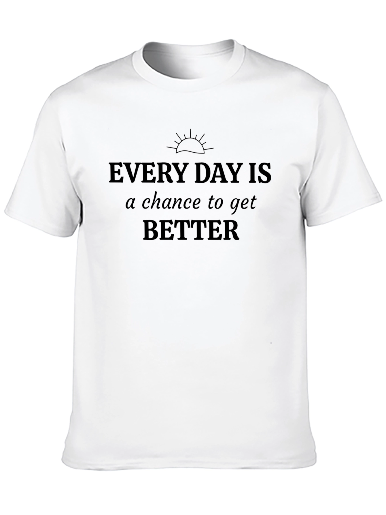 Inspirational Every Day Graphic Tee - Black