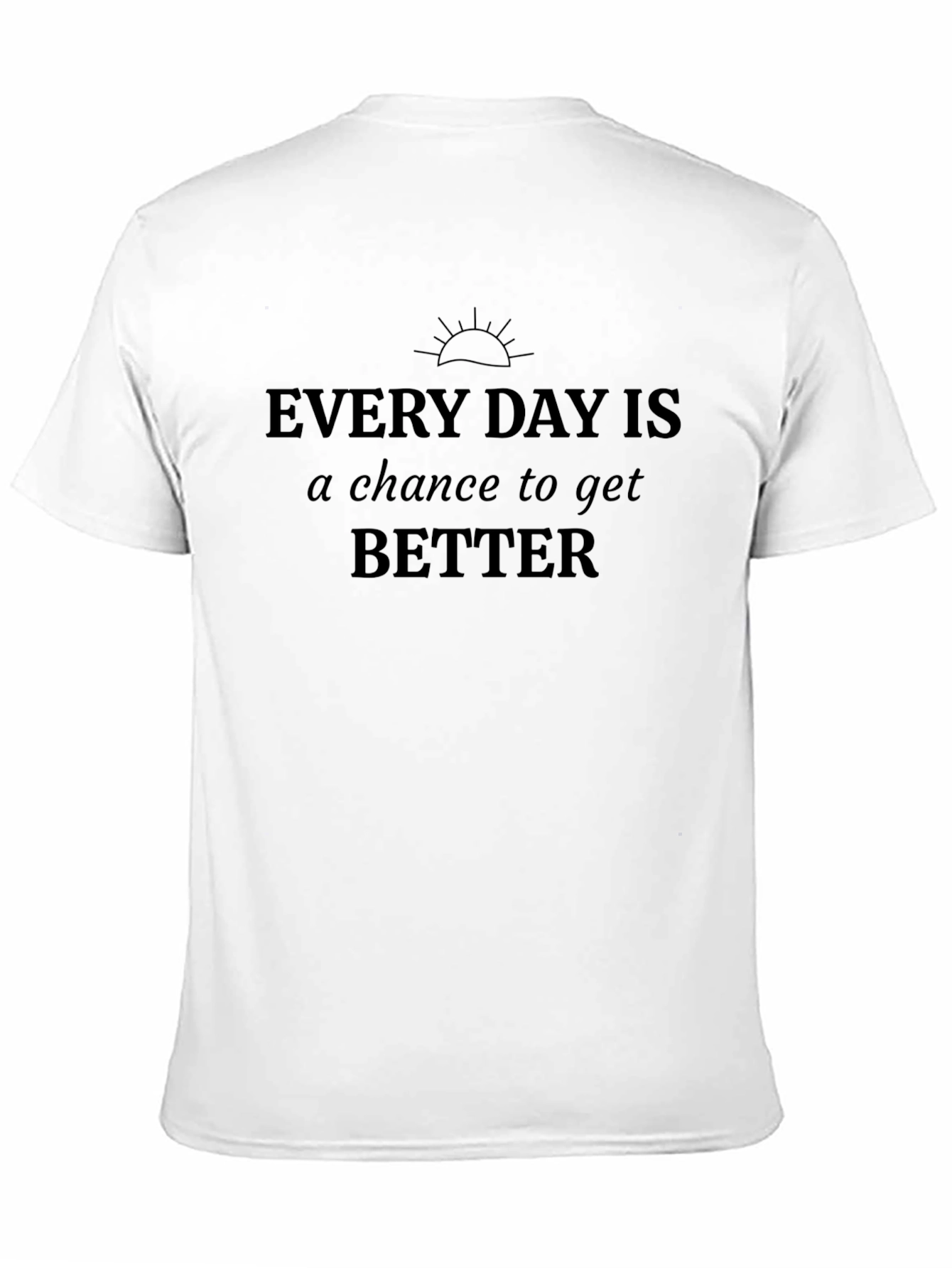 Inspirational Every Day Graphic Tee - Black