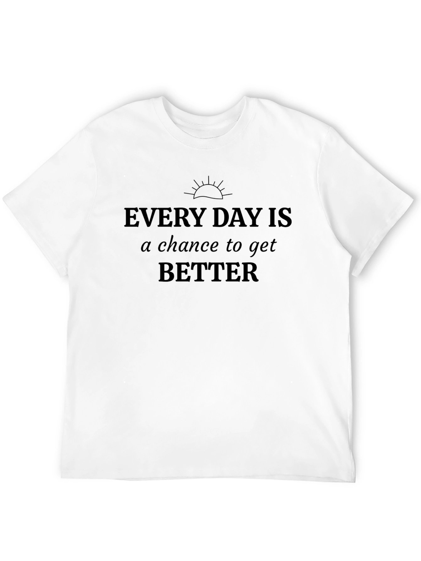 Inspirational Every Day Graphic Tee - Black