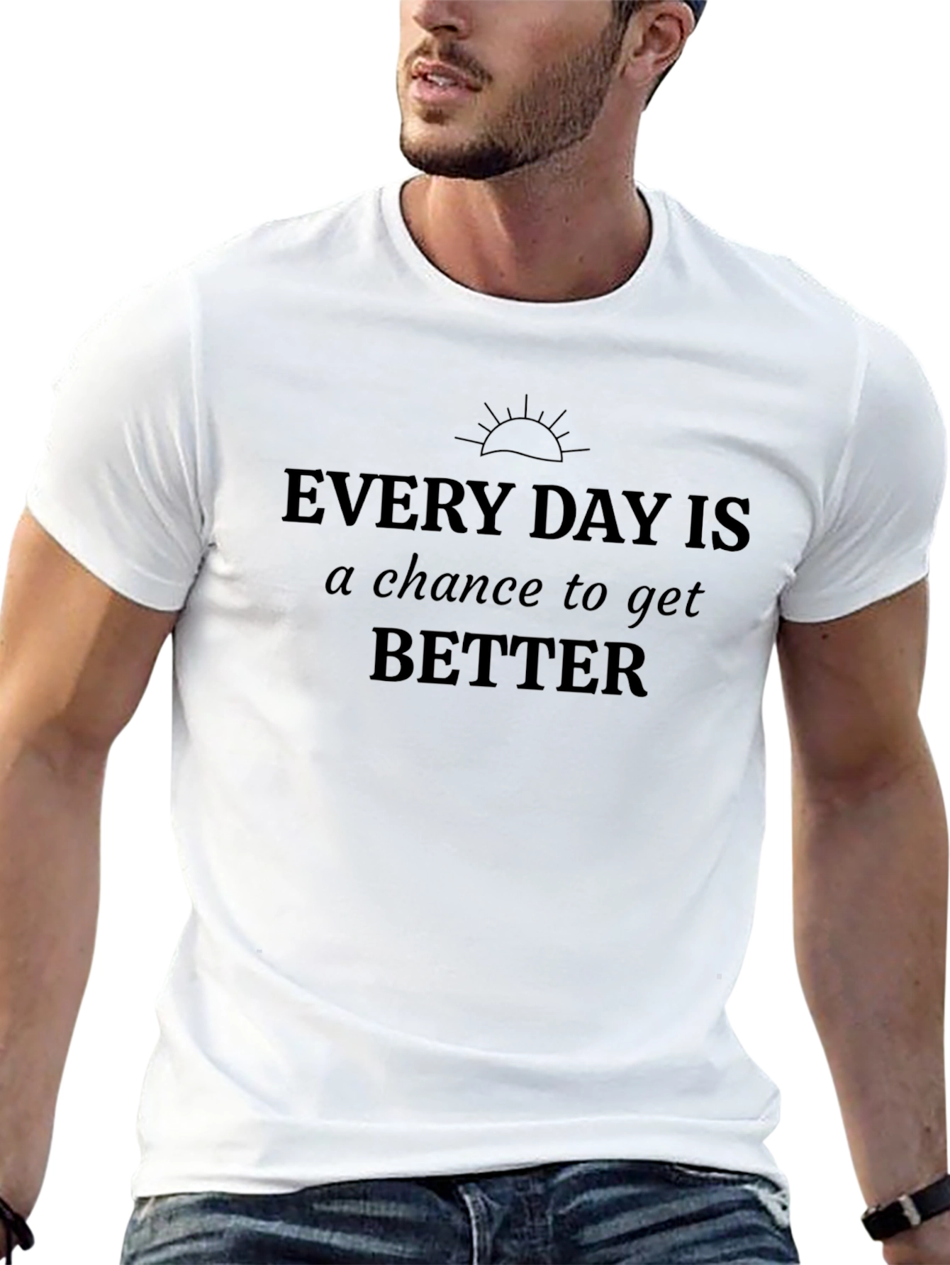 Inspirational Every Day Graphic Tee - Black