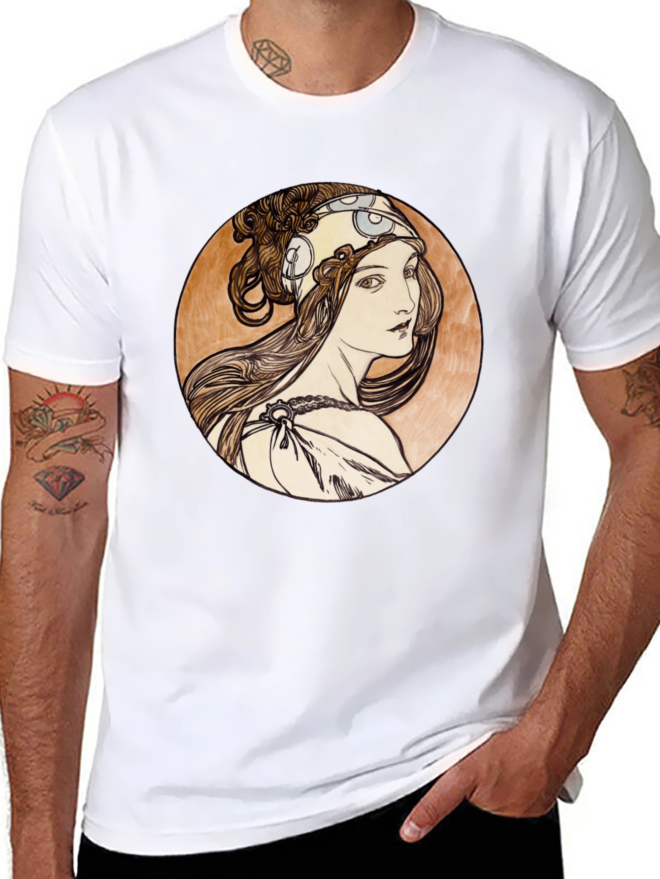 Art Nouveau Woman Graphic Tee