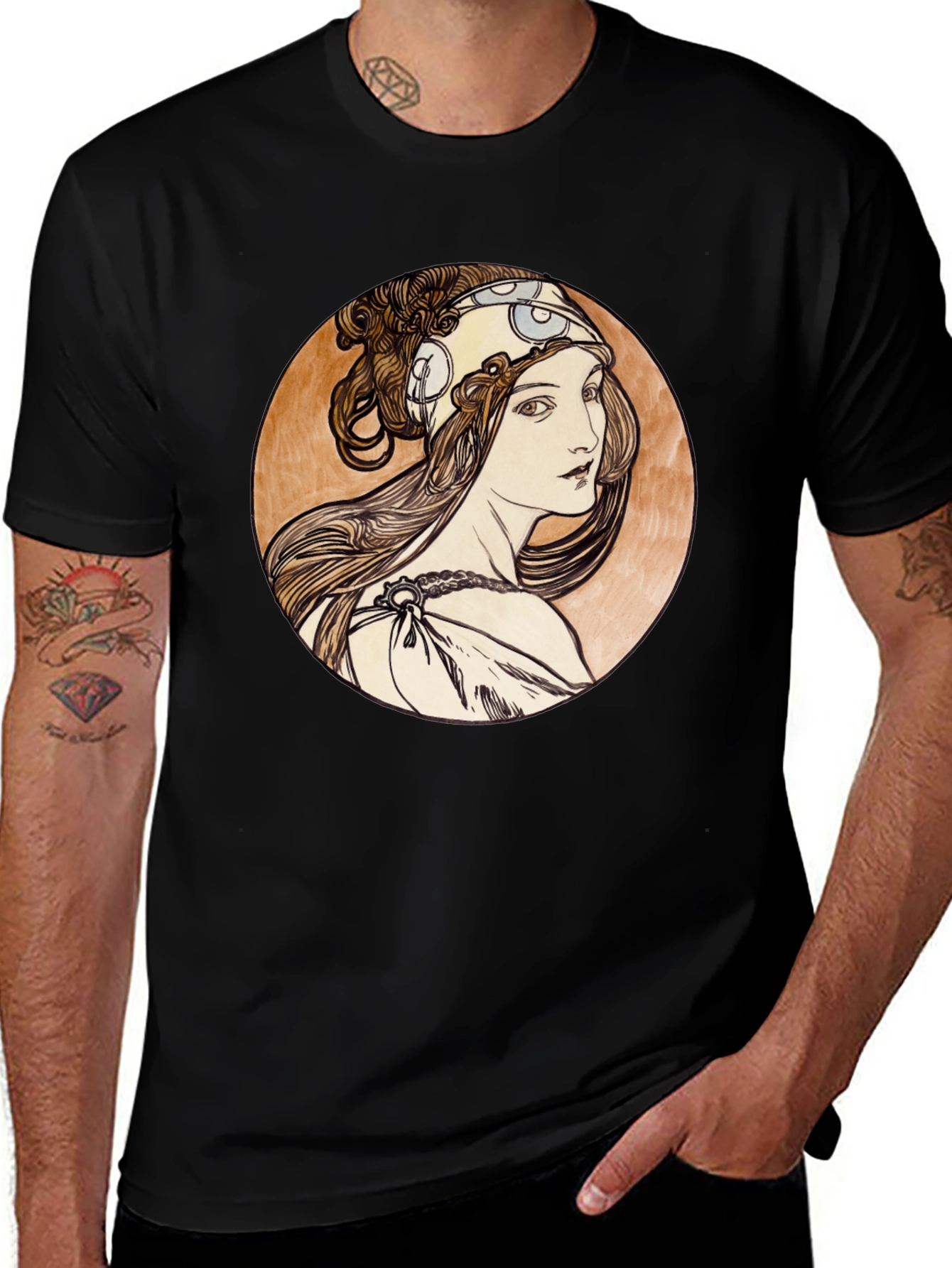 Art Nouveau Woman Graphic Tee