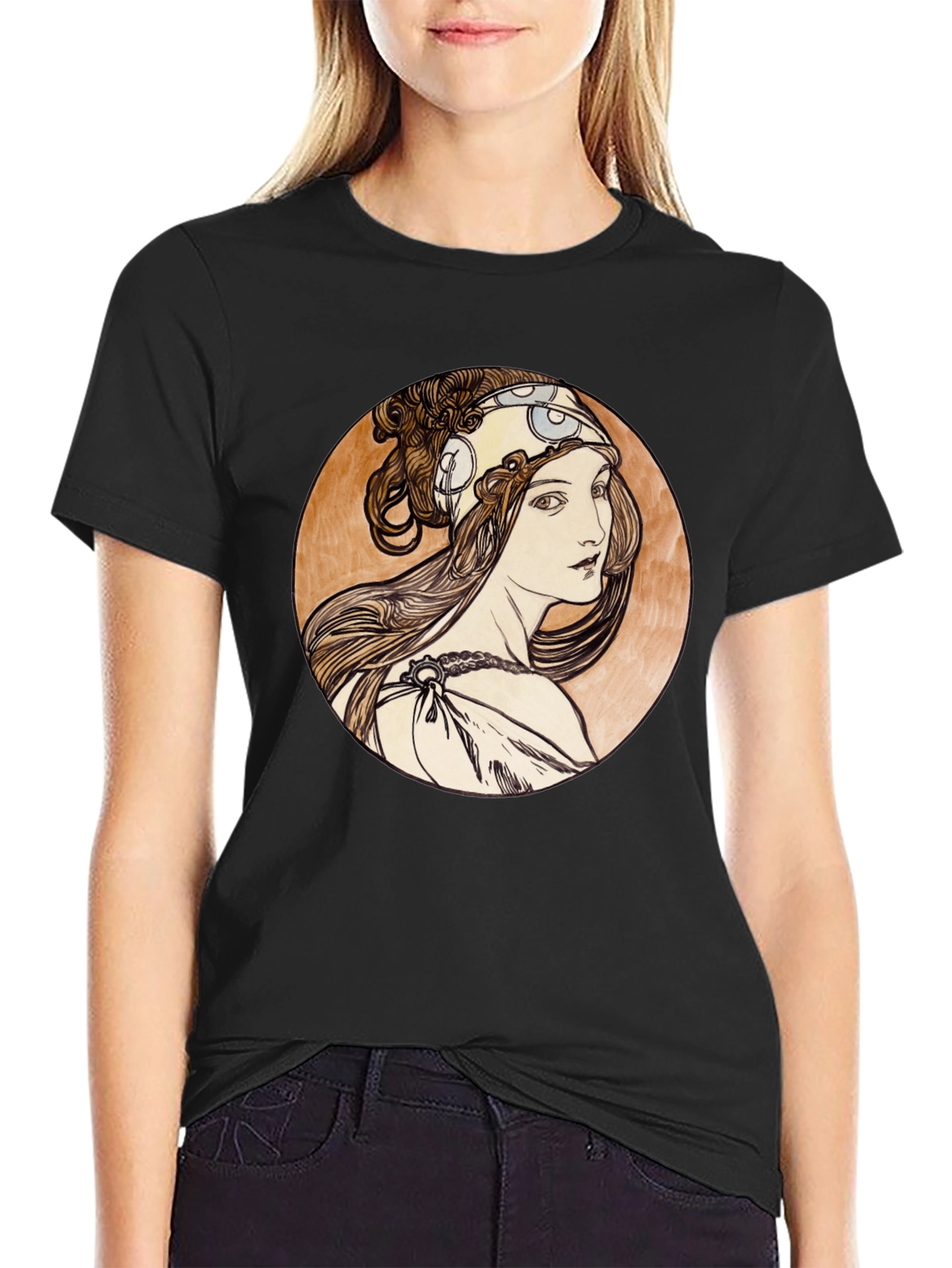 Art Nouveau Woman Graphic Tee