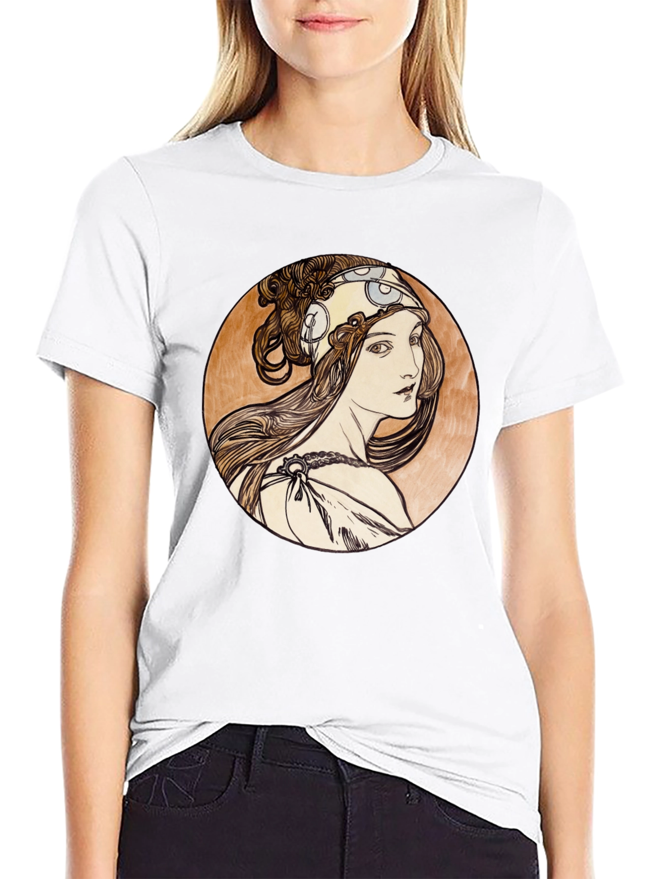 Art Nouveau Woman Graphic Tee
