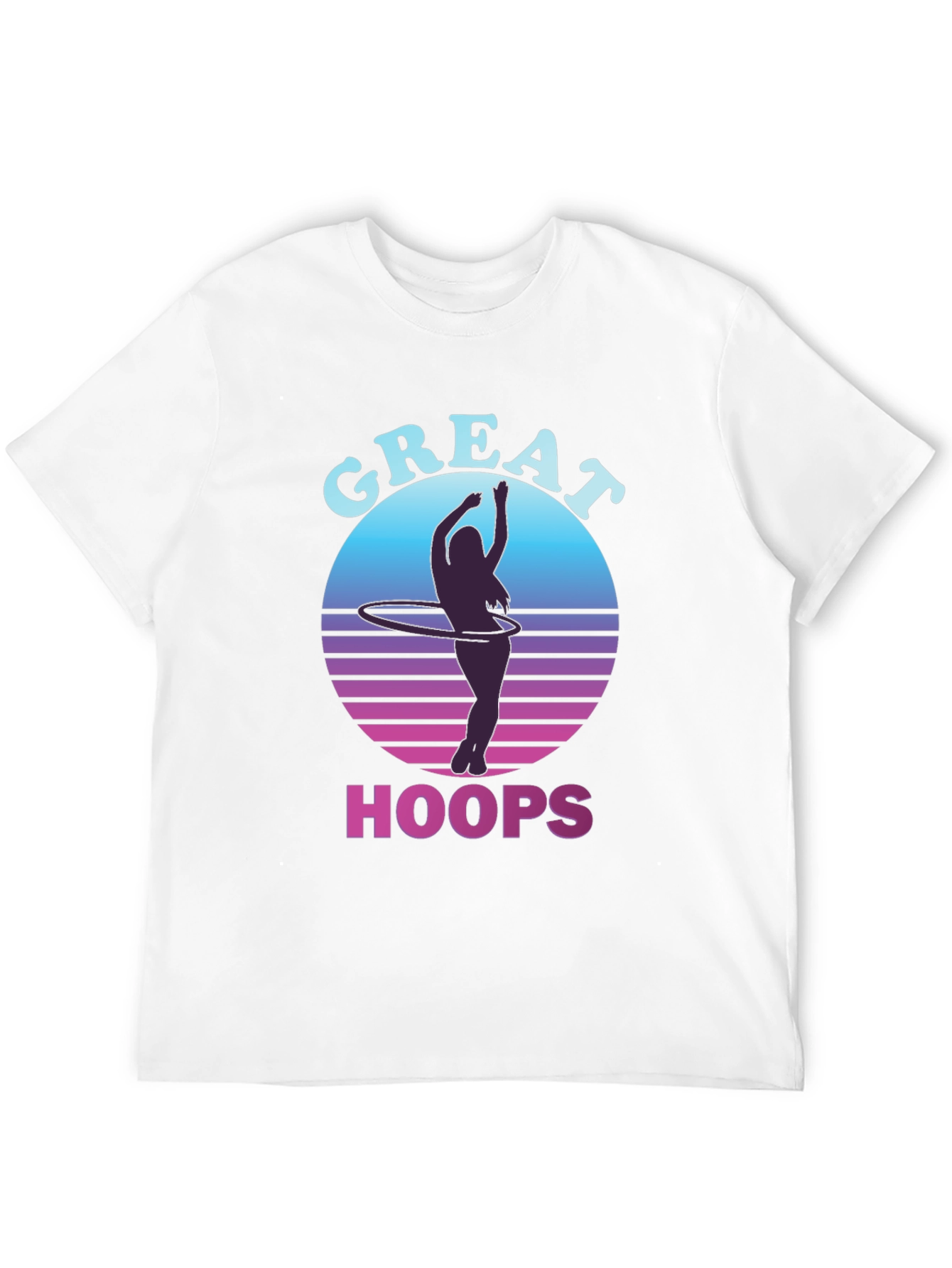 Great Hoops T-Shirt - Retro Hula Hoop Design