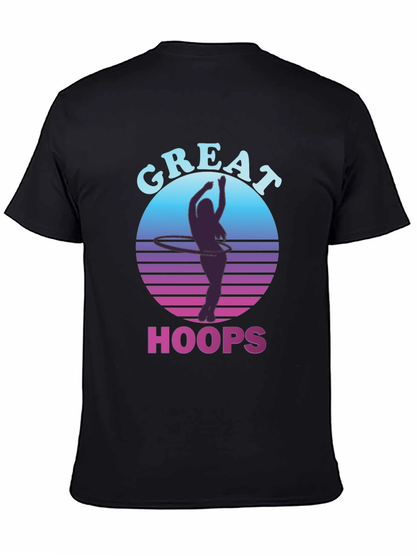 Great Hoops T-Shirt - Retro Hula Hoop Design
