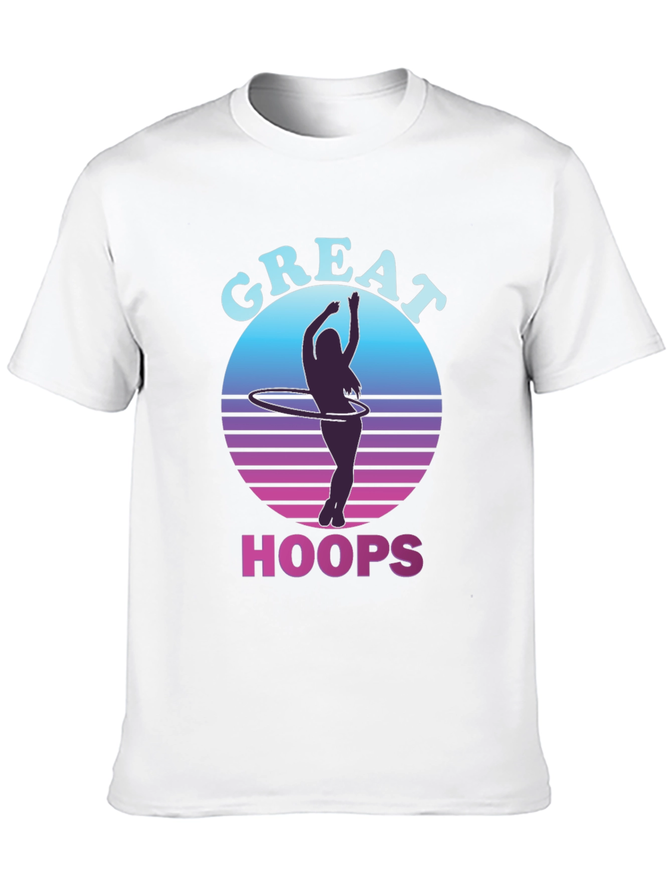 Great Hoops T-Shirt - Retro Hula Hoop Design