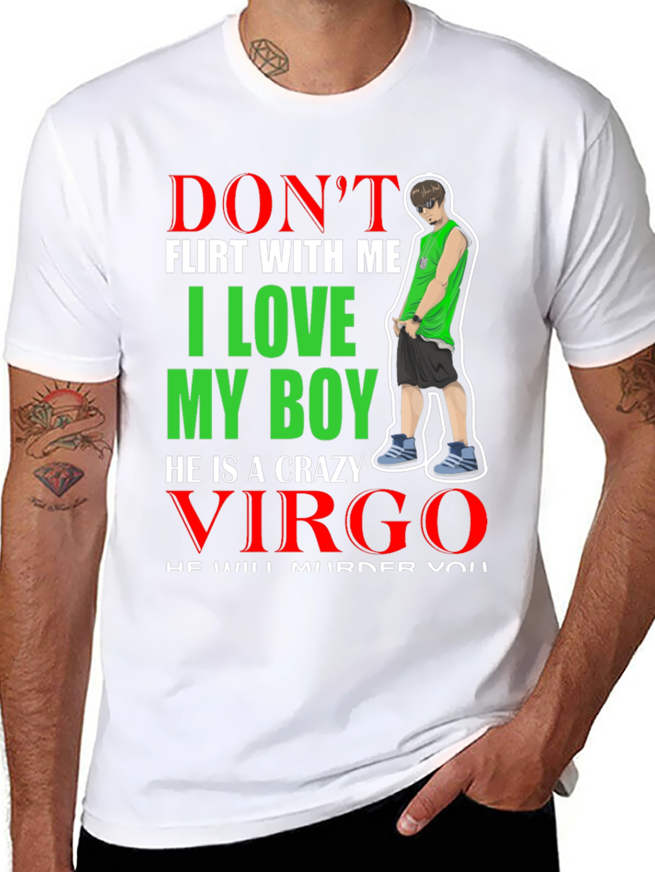 Dont Flirt With Me Virgo Boyfriend T-Shirt
