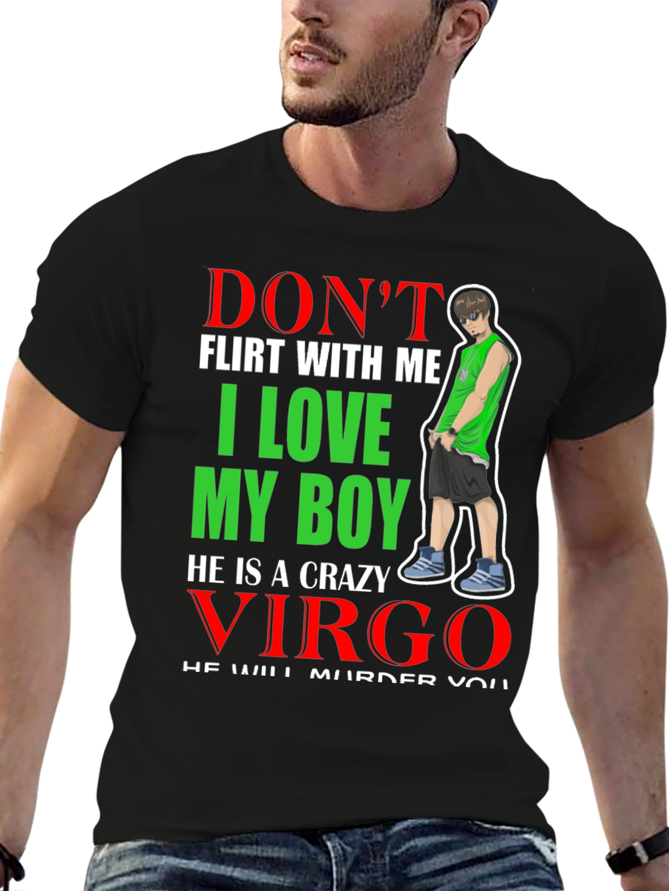 Dont Flirt With Me Virgo Boyfriend T-Shirt