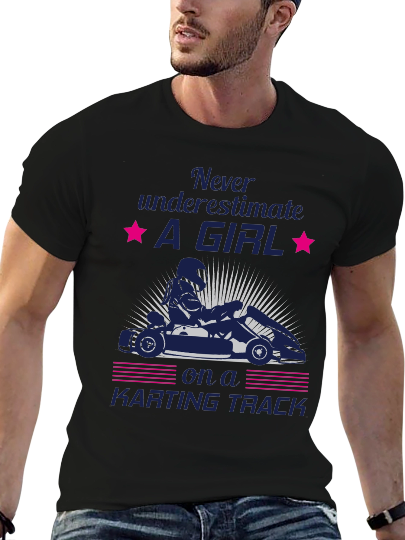 Girl Karting T-Shirt - Never Underestimate Her!