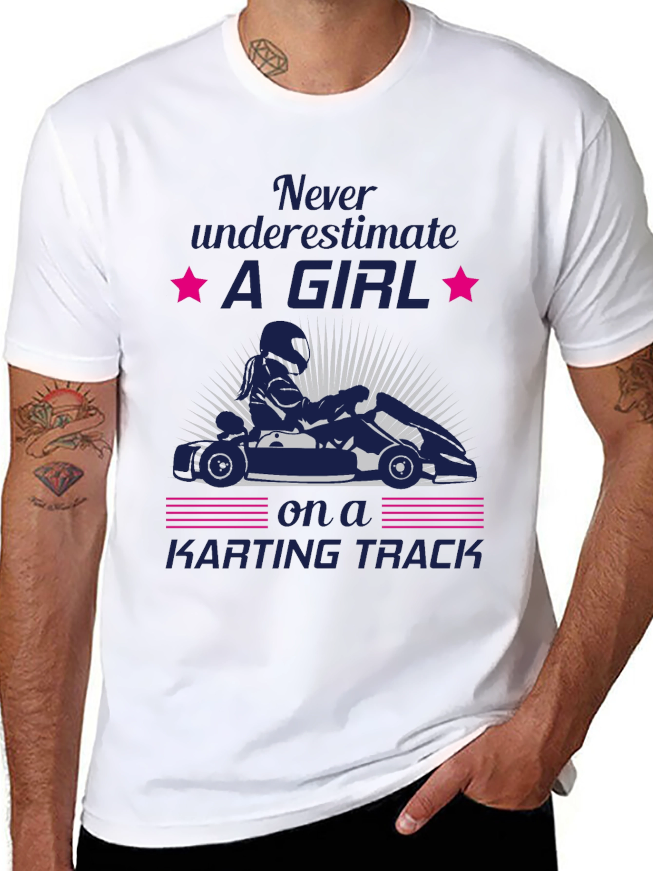Girl Karting T-Shirt - Never Underestimate Her!