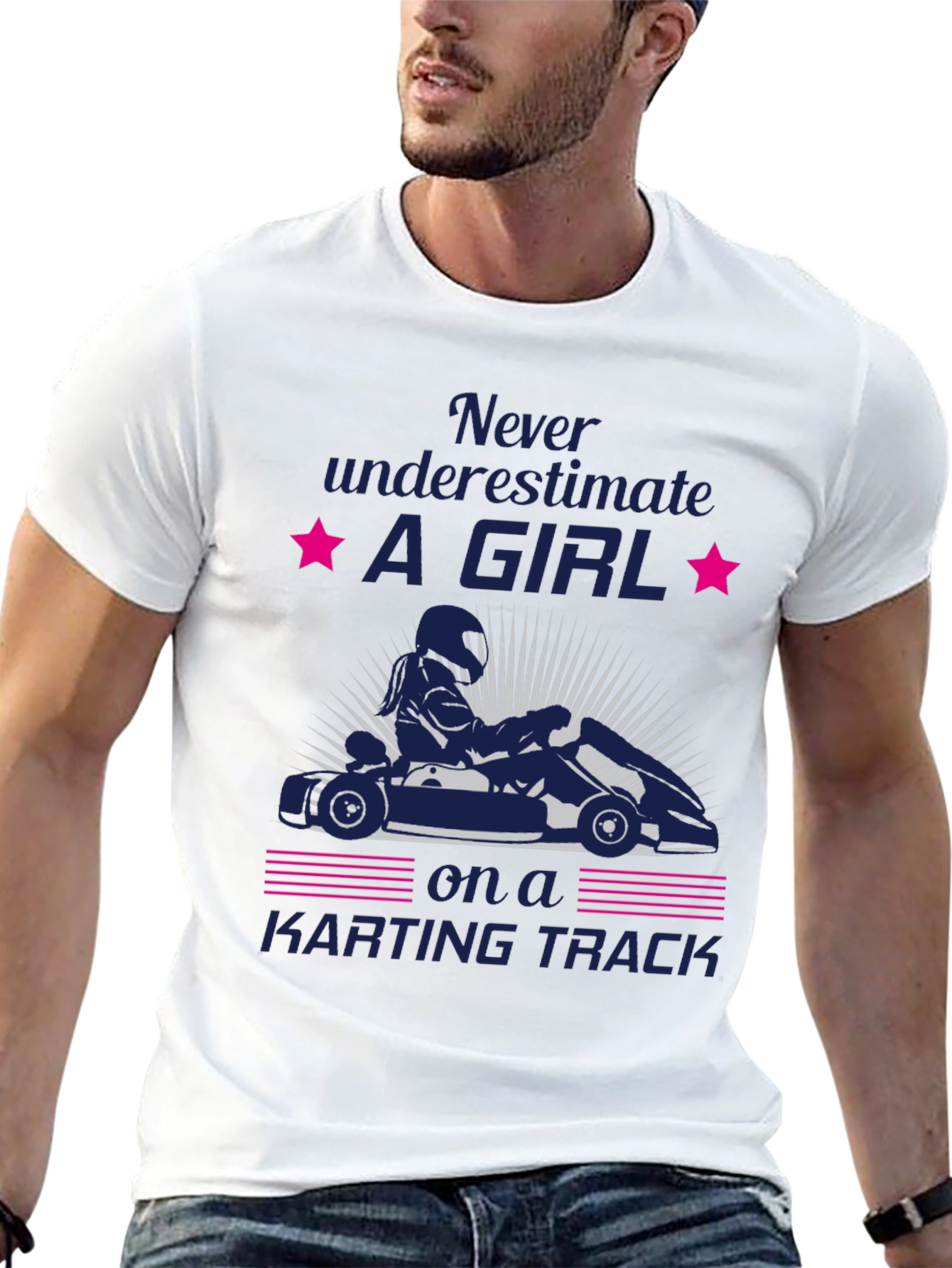 Girl Karting T-Shirt - Never Underestimate Her!