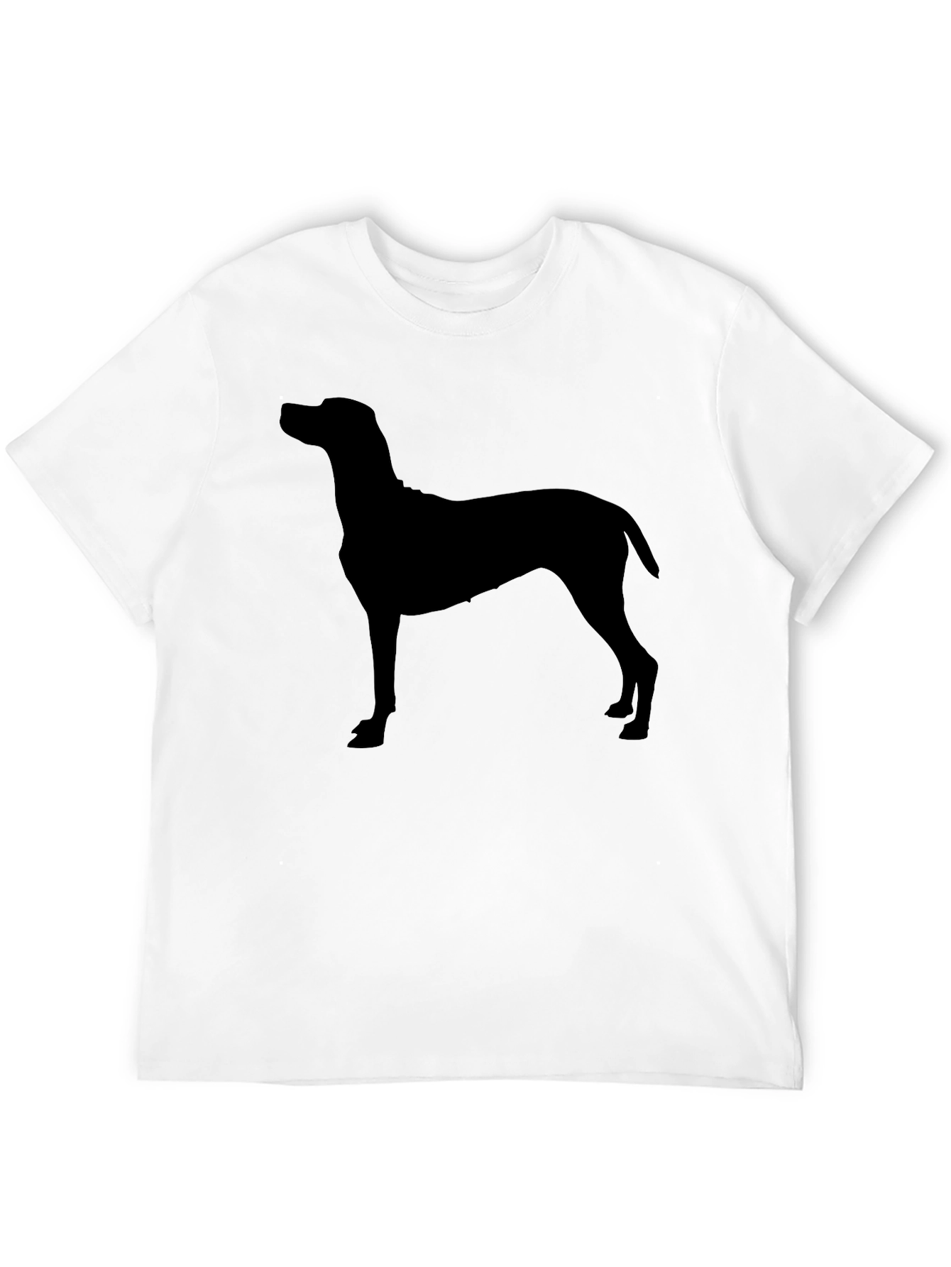 Dog Silhouette T-Shirt - Classic Black Tee