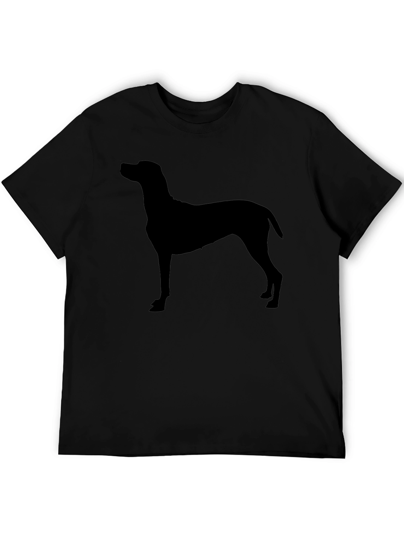 Dog Silhouette T-Shirt - Classic Black Tee