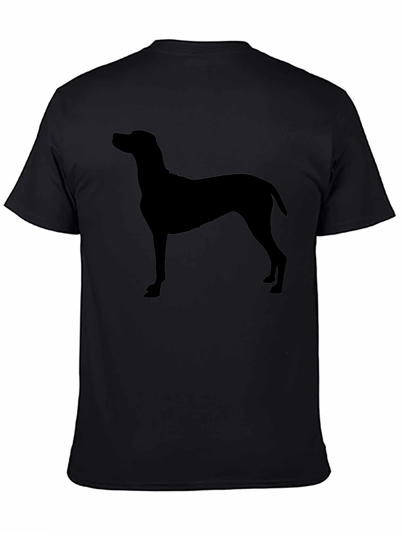 Dog Silhouette T-Shirt - Classic Black Tee