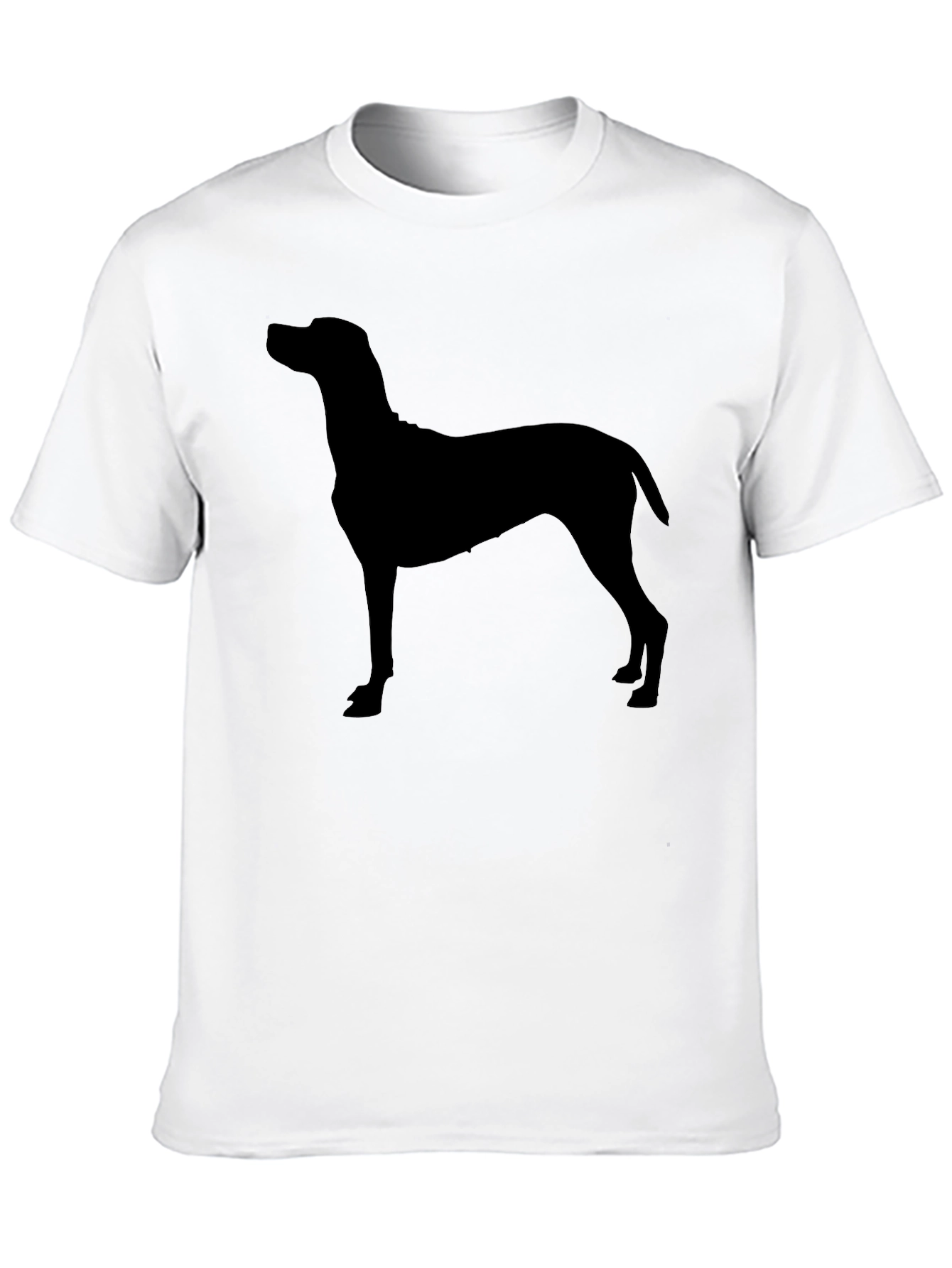 Dog Silhouette T-Shirt - Classic Black Tee