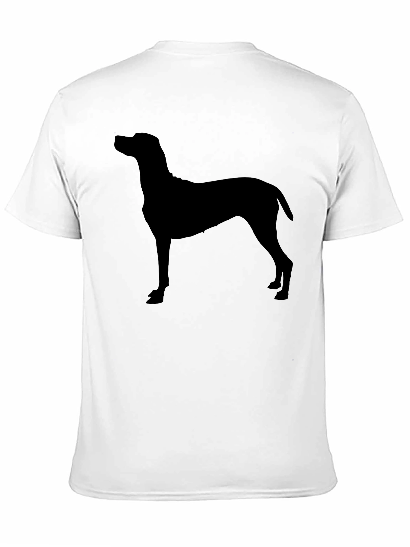 Dog Silhouette T-Shirt - Classic Black Tee