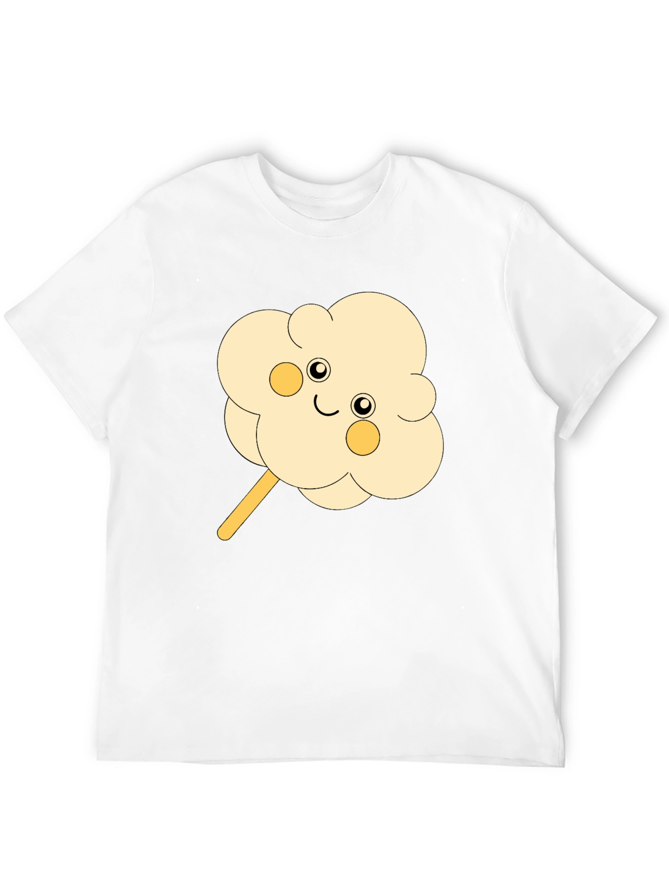Cute Cotton Candy Graphic Tee - Black