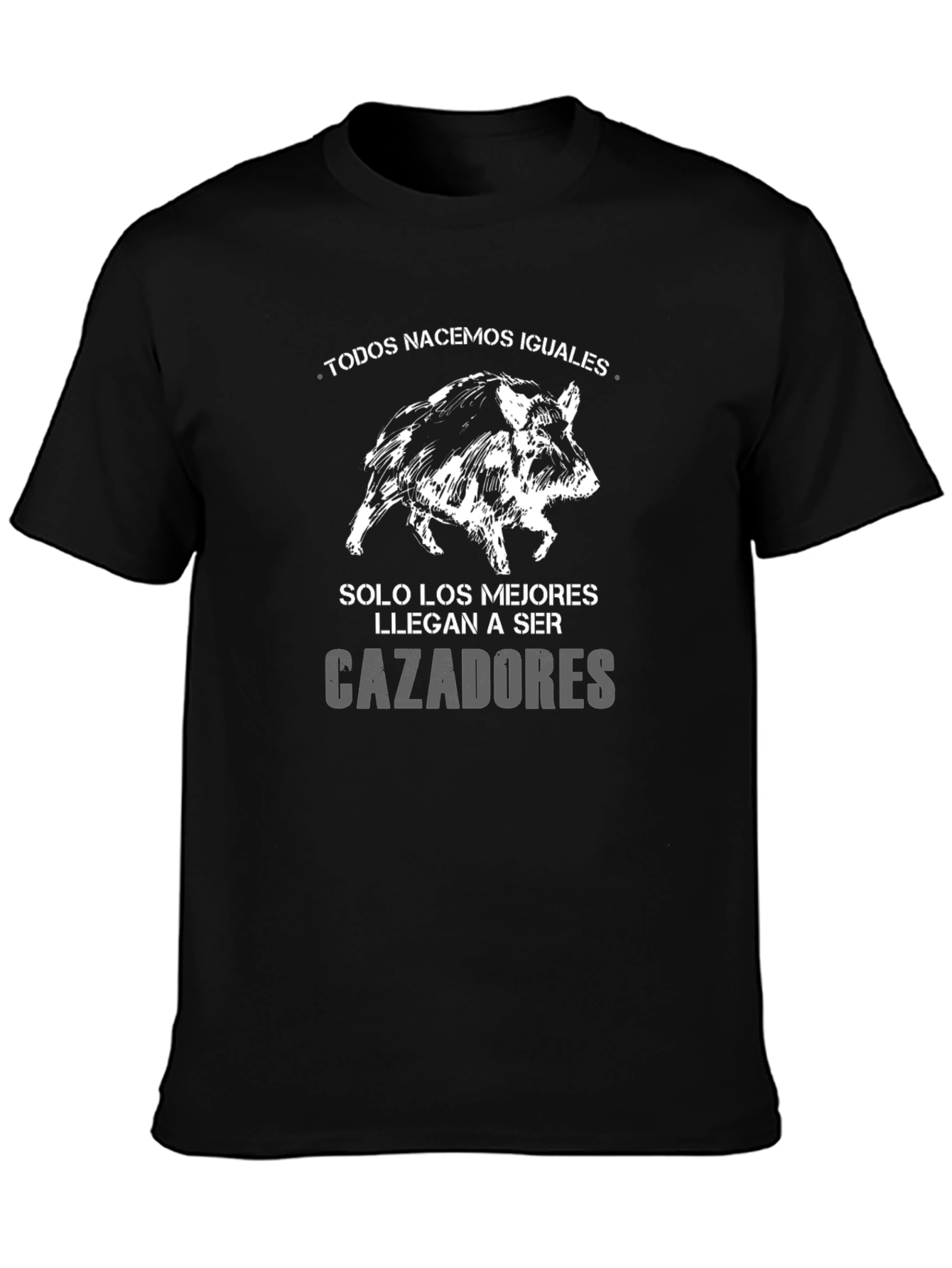 Mens Hunting T-Shirt - Hog Design