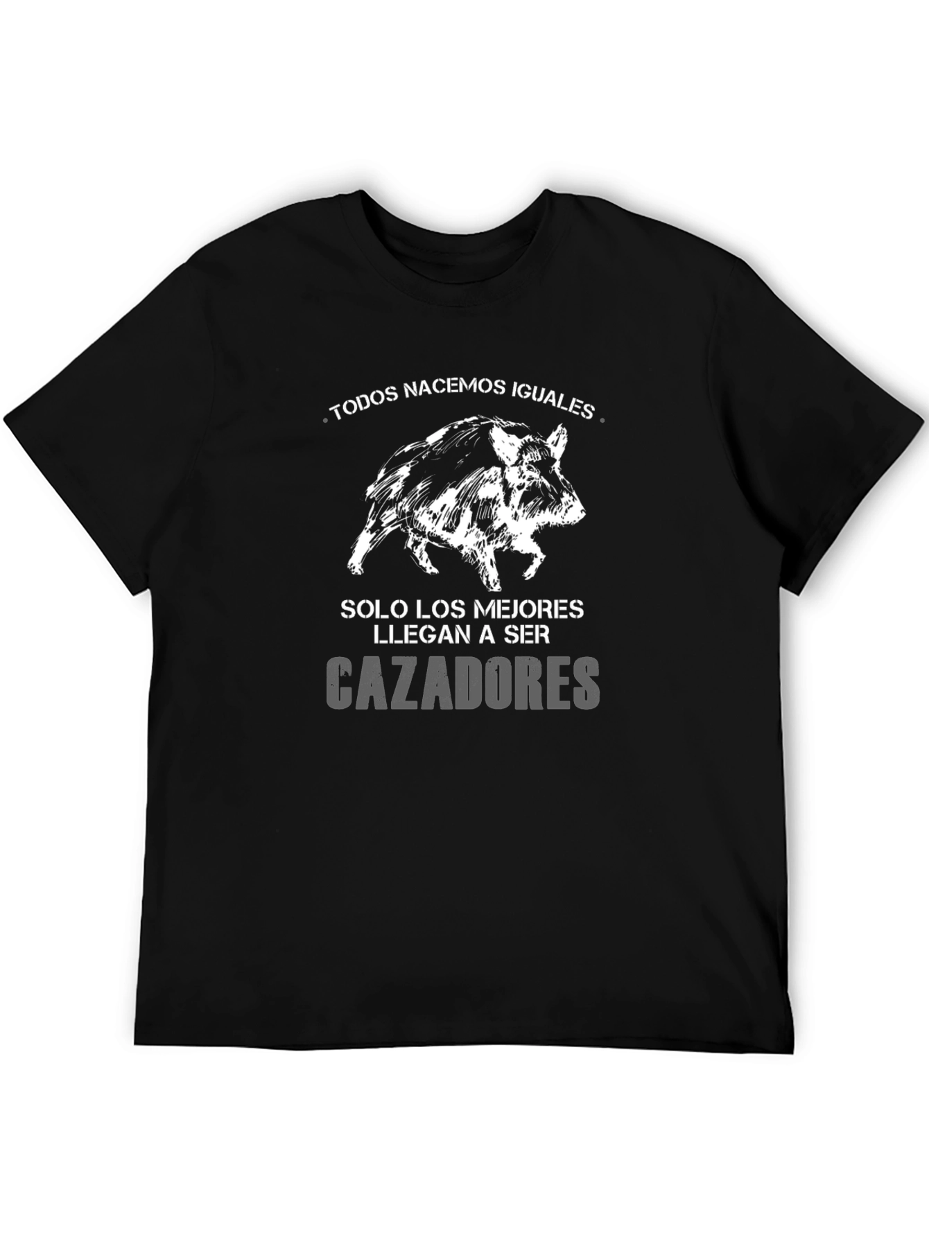 Mens Hunting T-Shirt - Hog Design