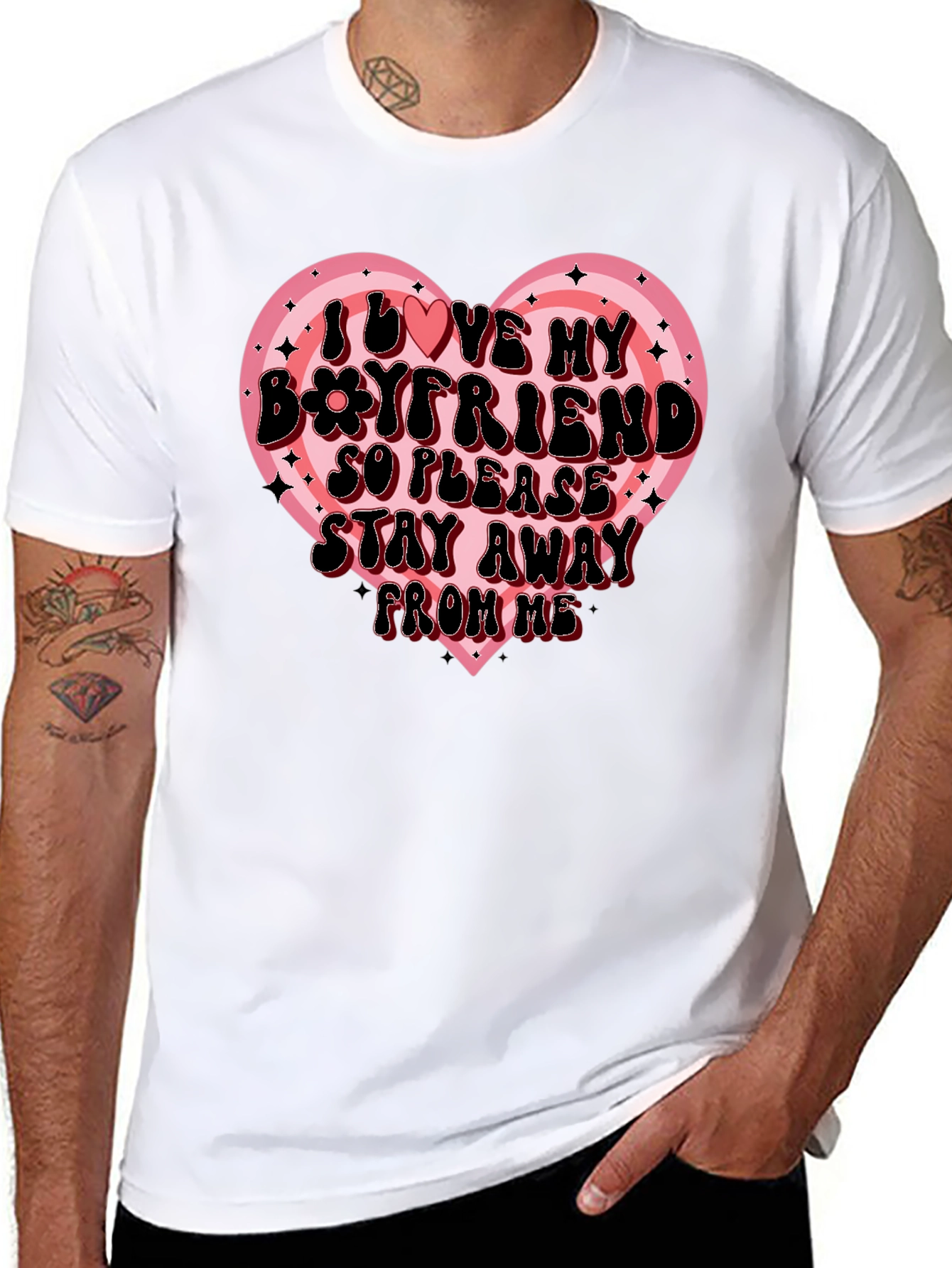 I Love My Boyfriend Graphic Tee