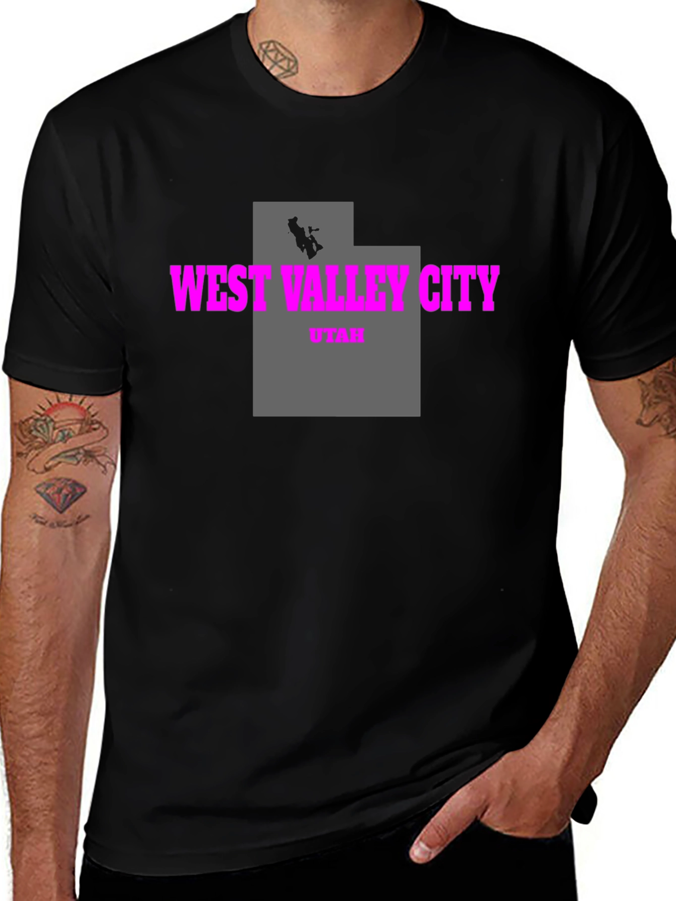 West Valley City Utah Tee - Black